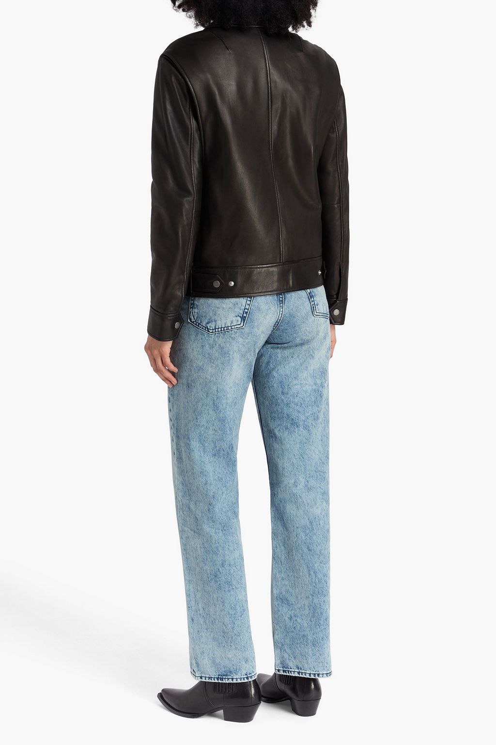 RAG & BONE Shea hoch sitzende Jeans mit geradem Bein in ausgewaschener Optik