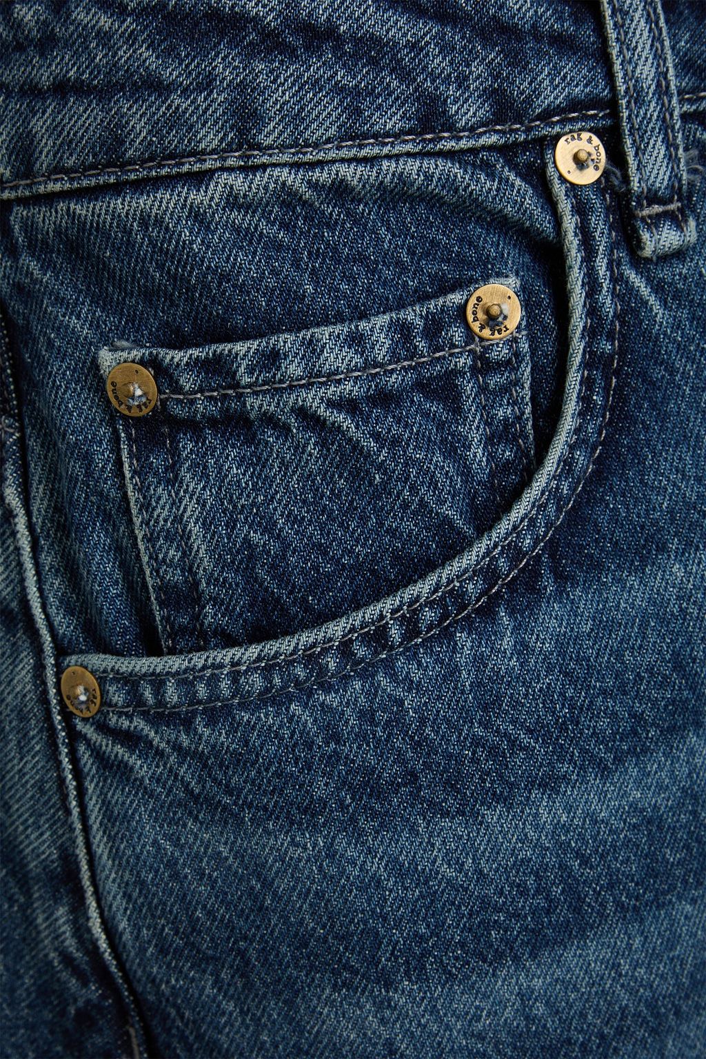 RAG & BONE Hoch sitzende Cropped Barrel-Jeans „Charlie“