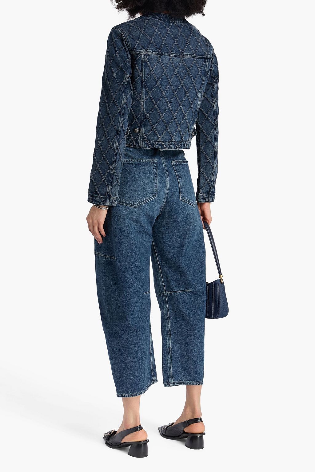 RAG & BONE Hoch sitzende Cropped Barrel-Jeans „Charlie“