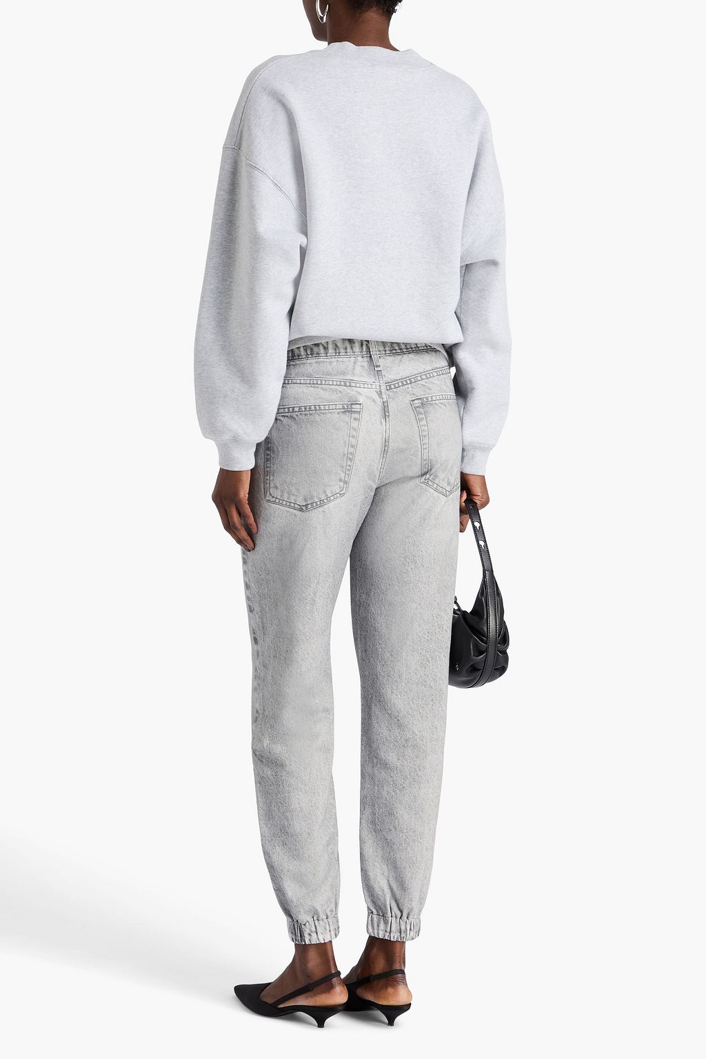 RAG & BONE フレンチコットンテリー トラックパンツ デニム風プリント