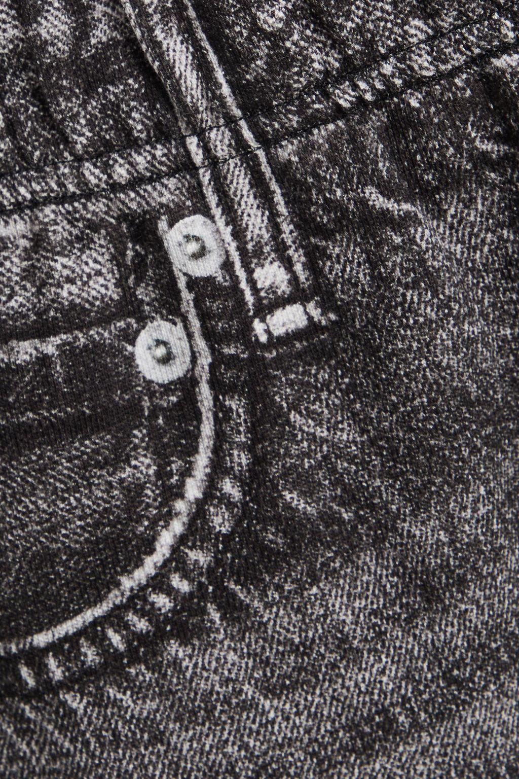 RAG & BONE 데님 이펙트 프린트 프렌치 코튼 테리 트랙 팬츠