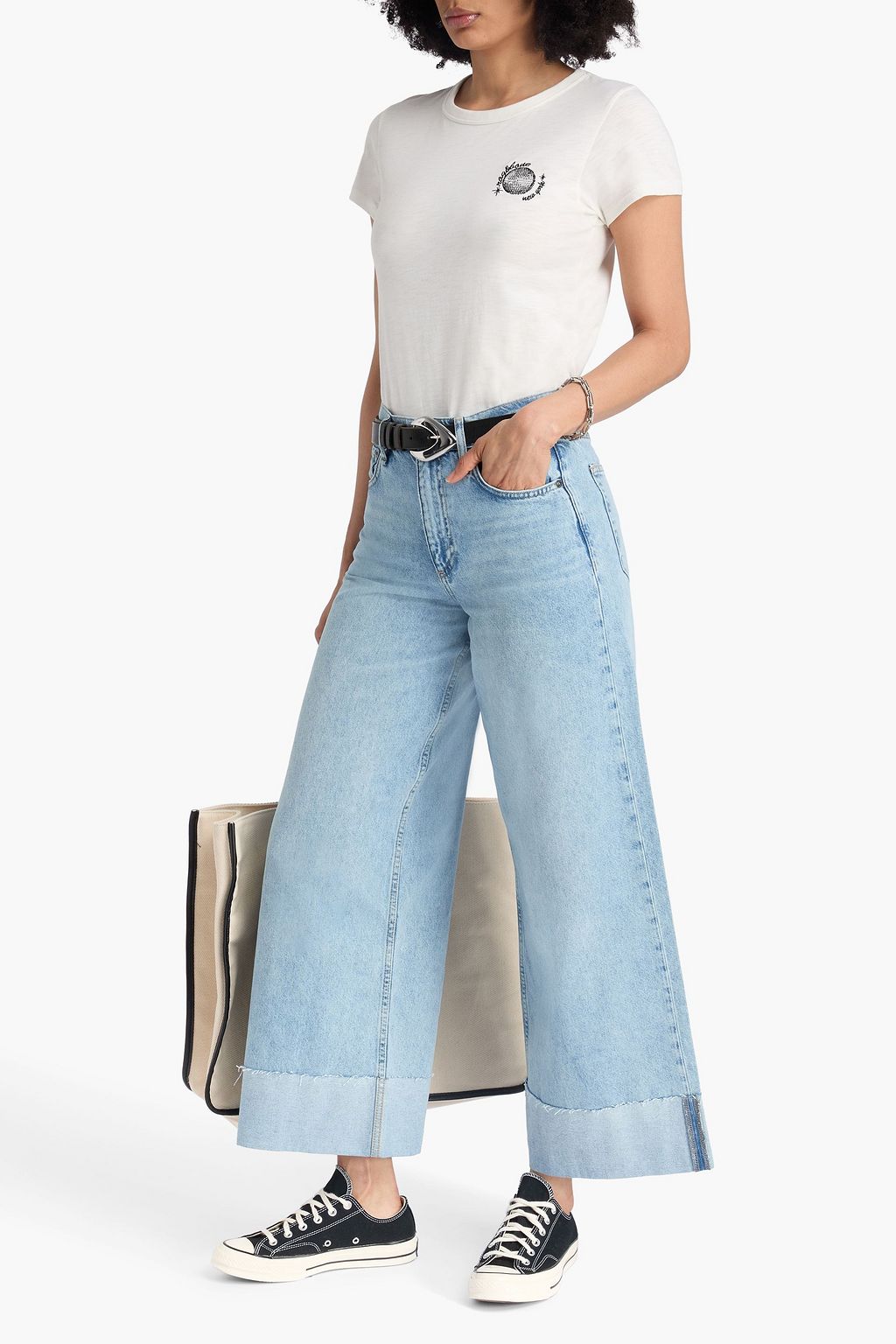 RAG & BONE ハイライズ ワイドレッグジーンズ