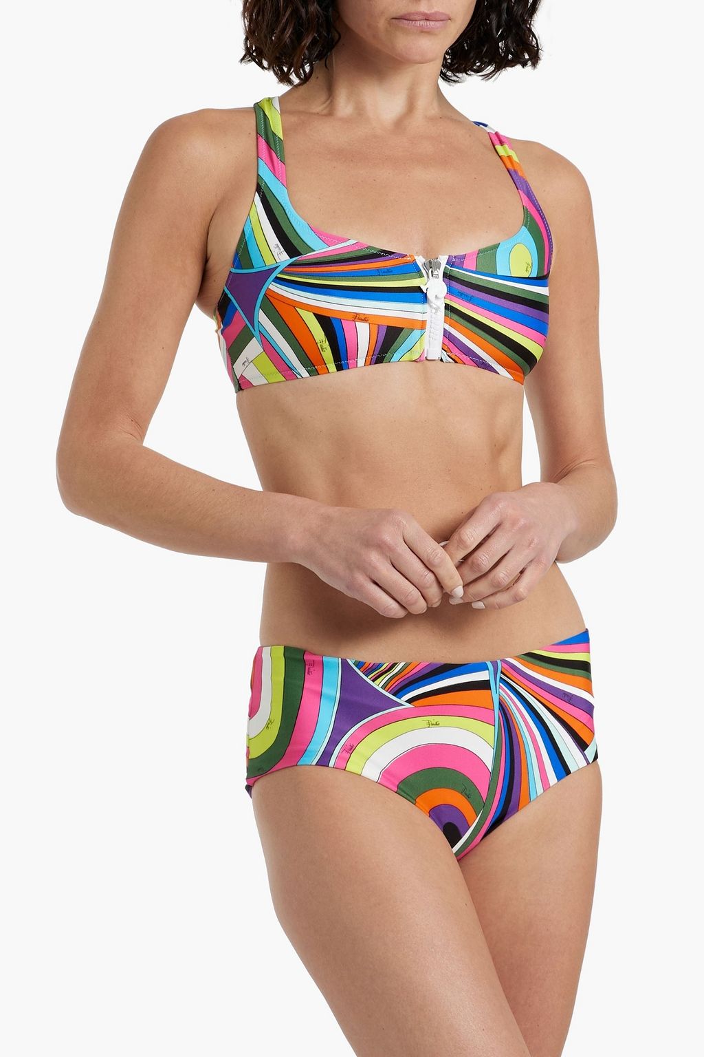 PUCCI Printed bikini top
