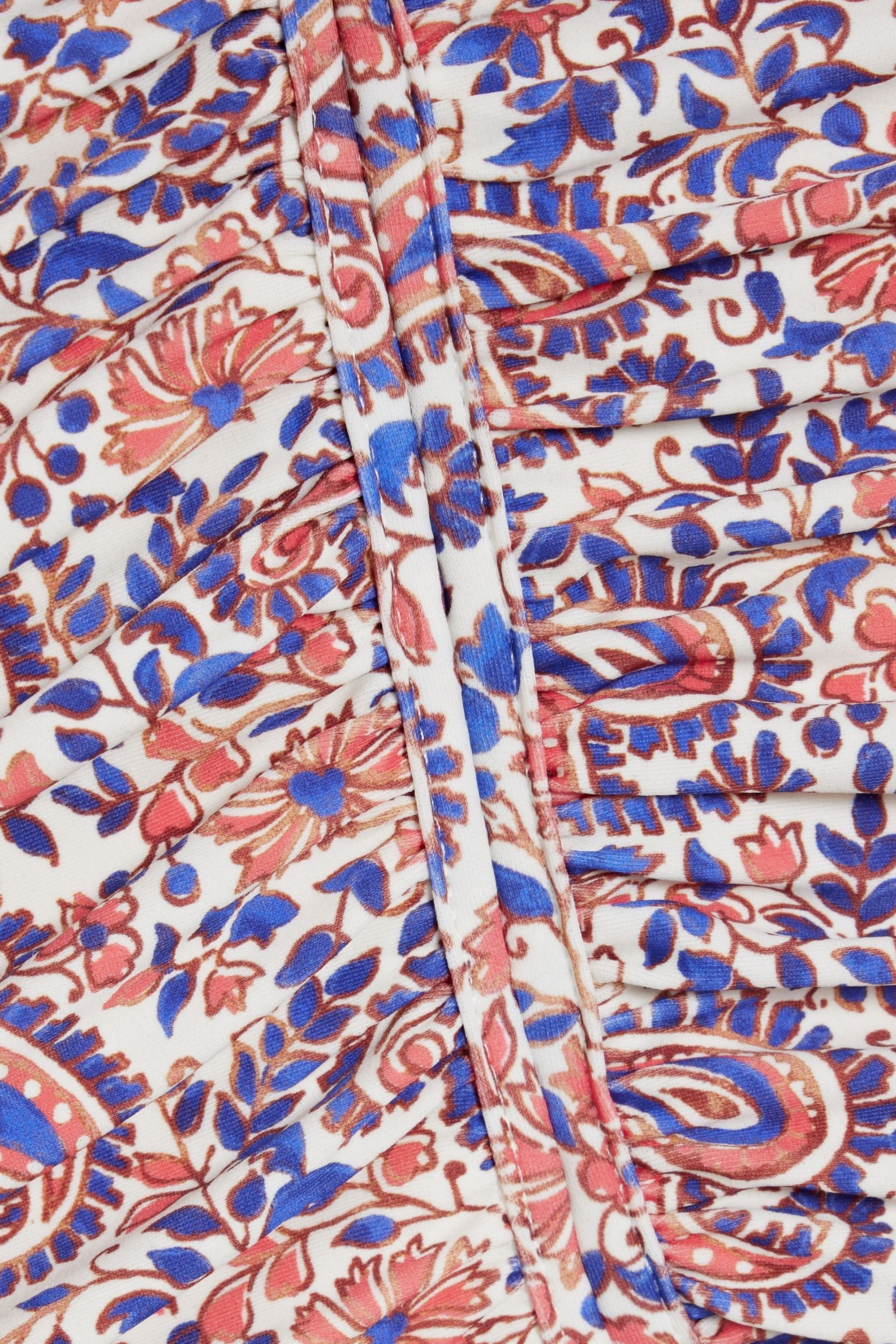 Veronica Beard Hazina paisley-print halterneck swimsuit thumbnail