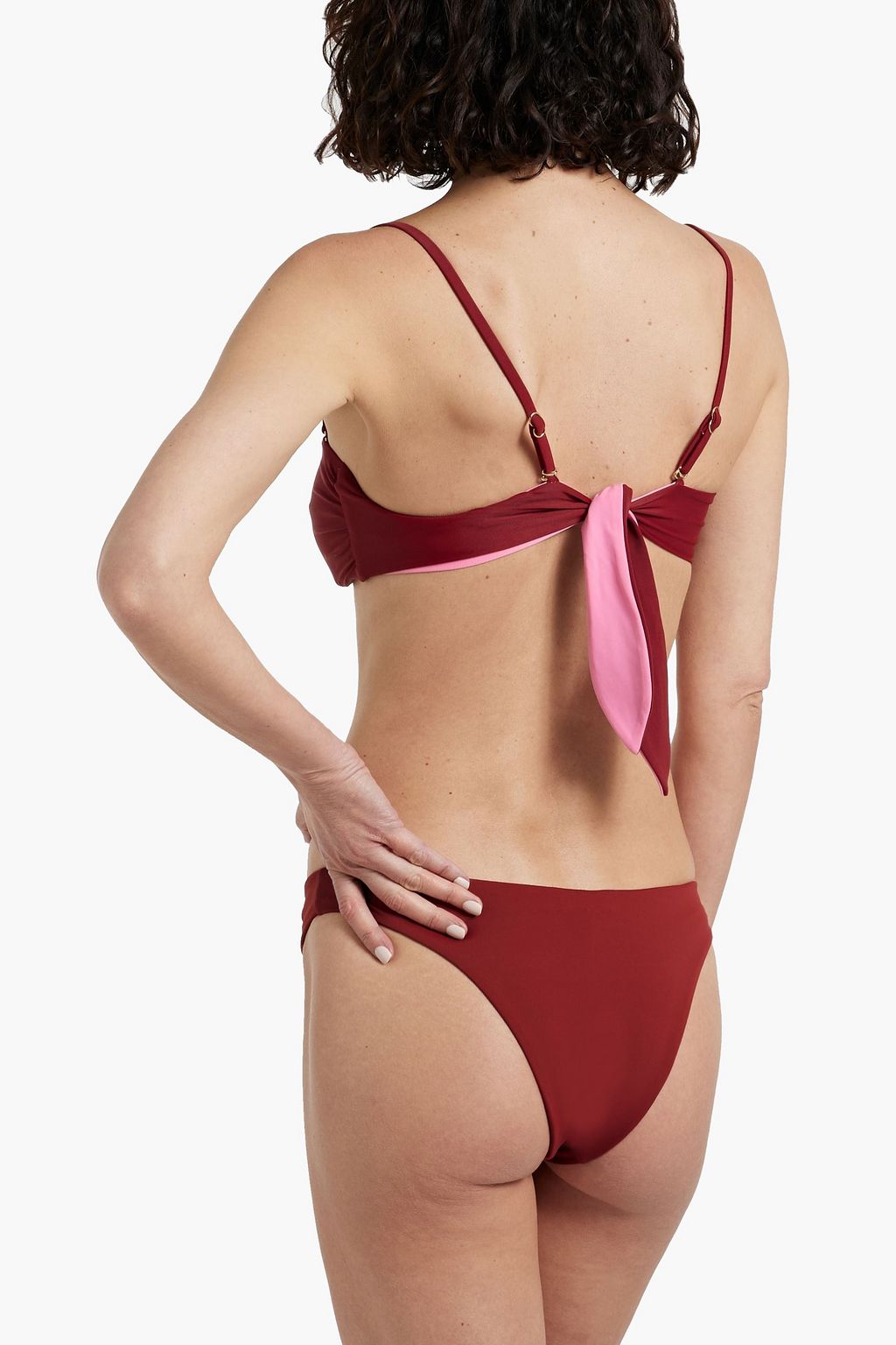VERONICA BEARD Gilly knotted bikini top