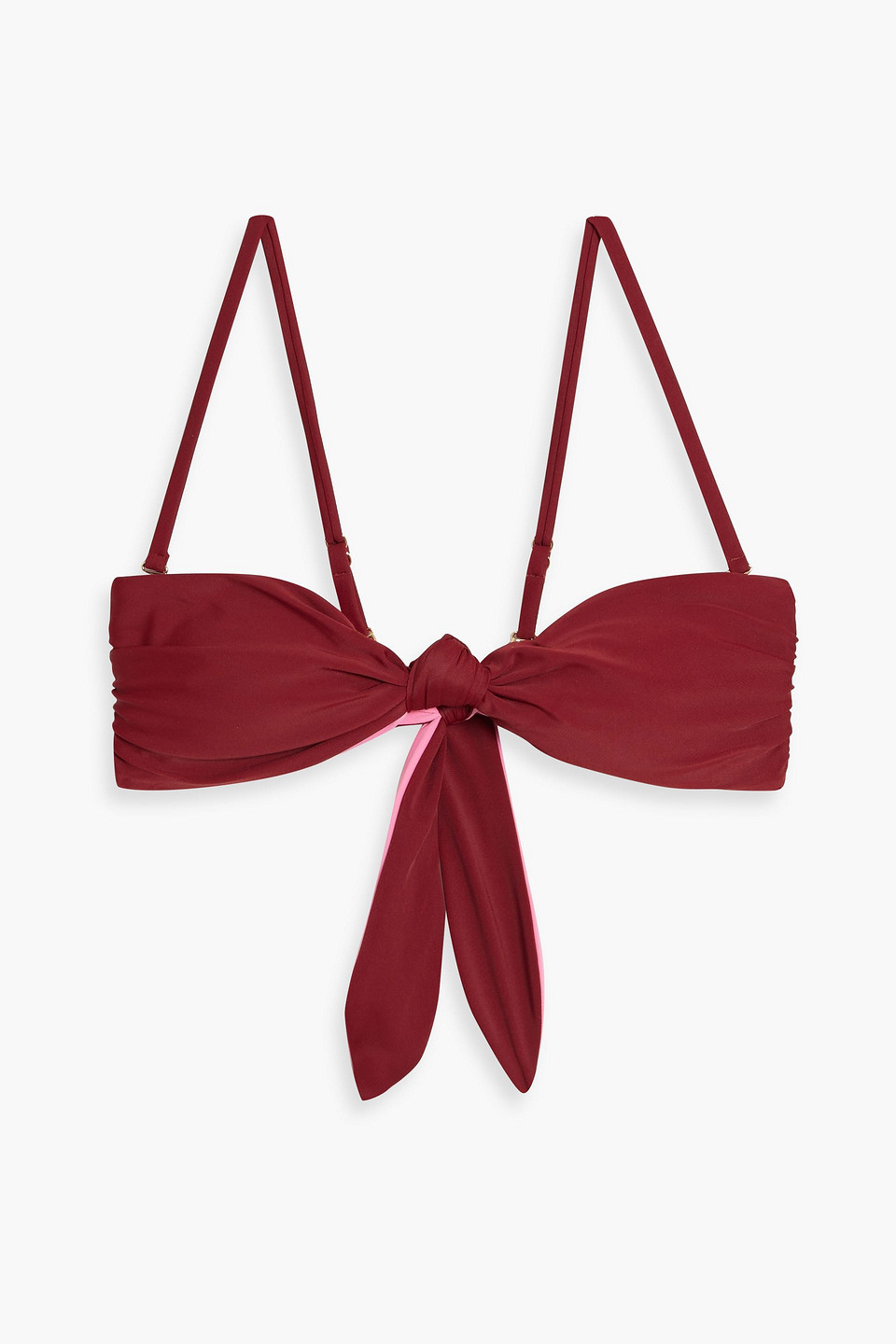 Veronica Beard Gilly Knotted Bikini Top