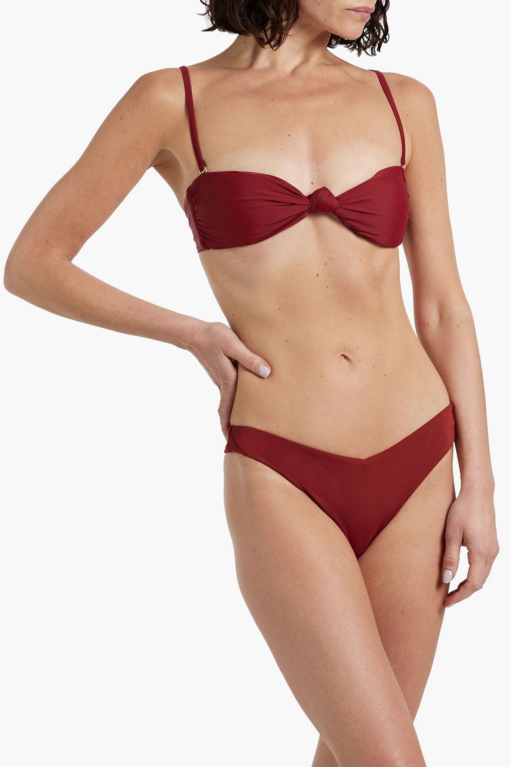 VERONICA BEARD Gilly knotted bikini top