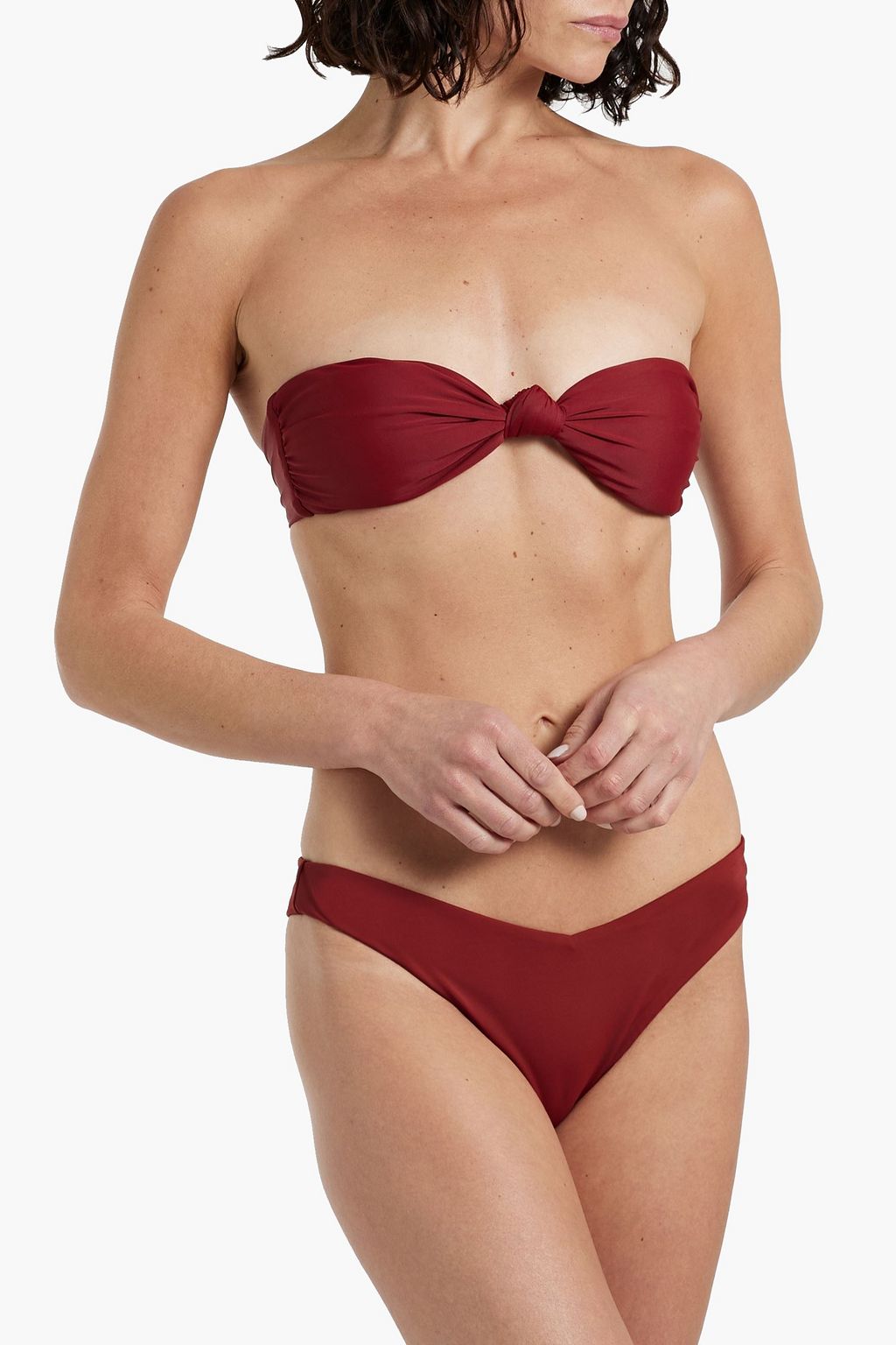 VERONICA BEARD Gilly knotted bikini top