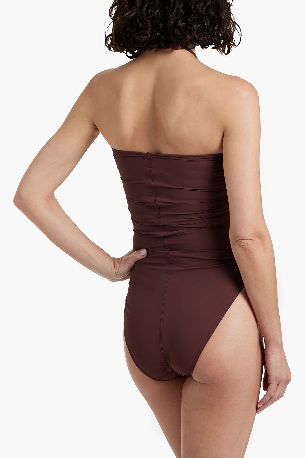 RICK OWENS Cutout halterneck swimsuit