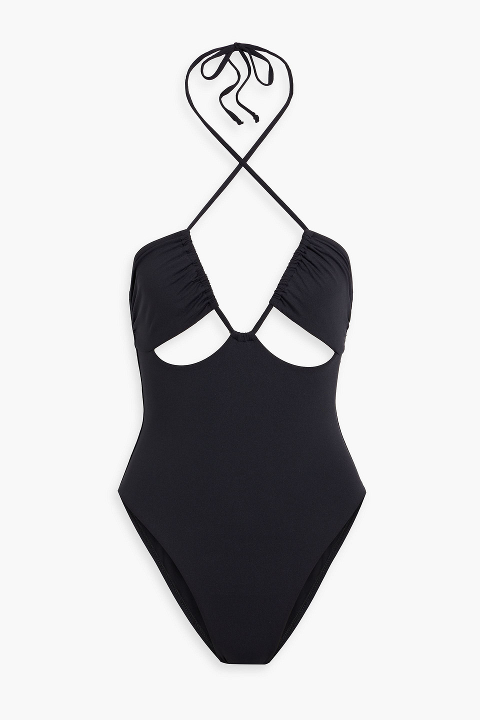 Lampedusa cutout halterneck swimsuit