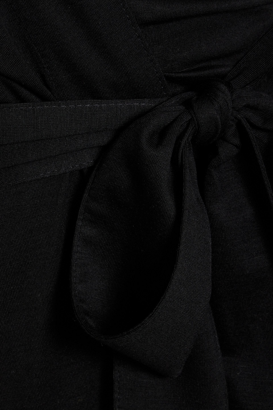 Another Tomorrow Lyocell Cardigan In Black