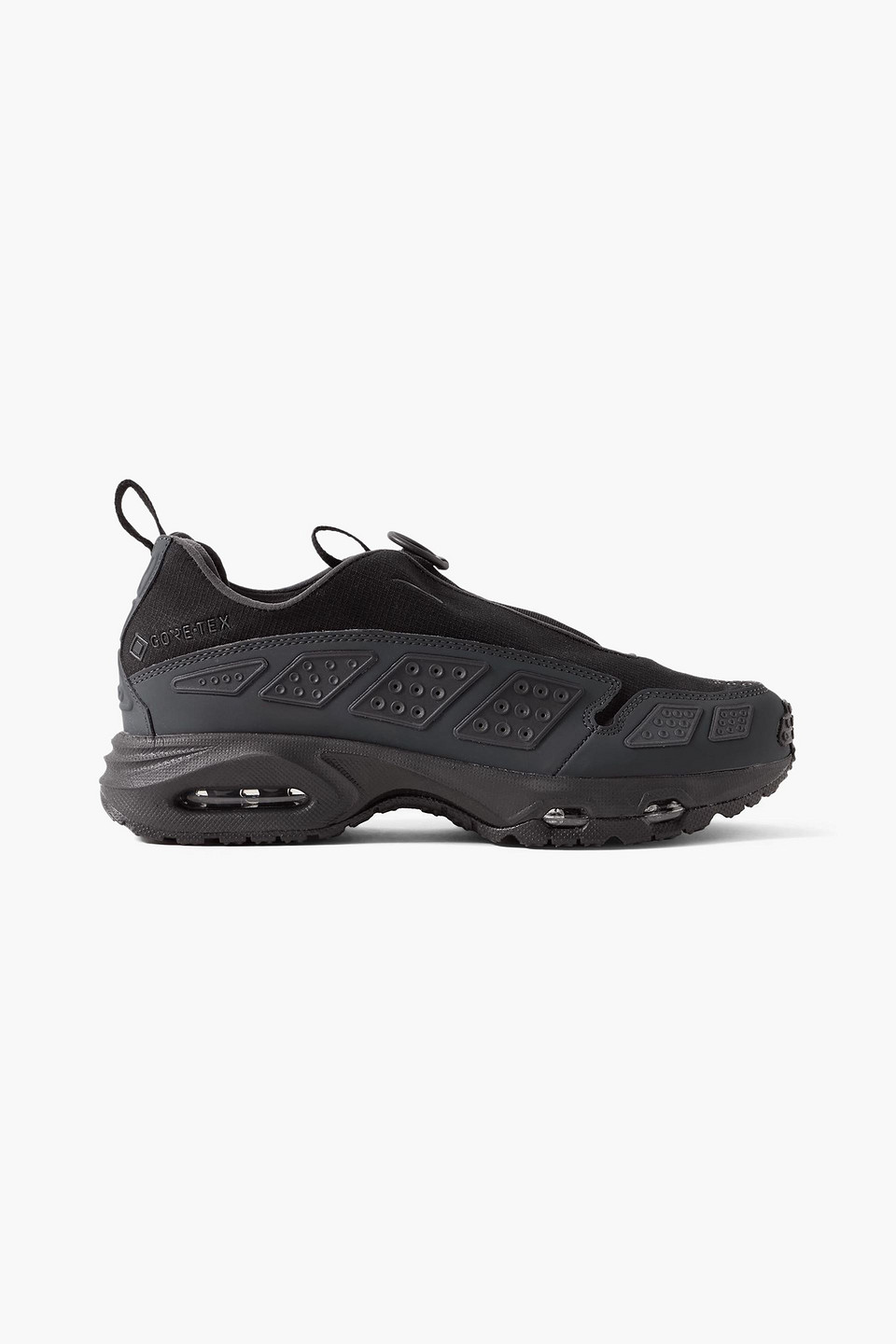 nike - air max sndr gtx rubber-trimmed gore-tex-ripstop sneakers - black - w 6.5 / m 5