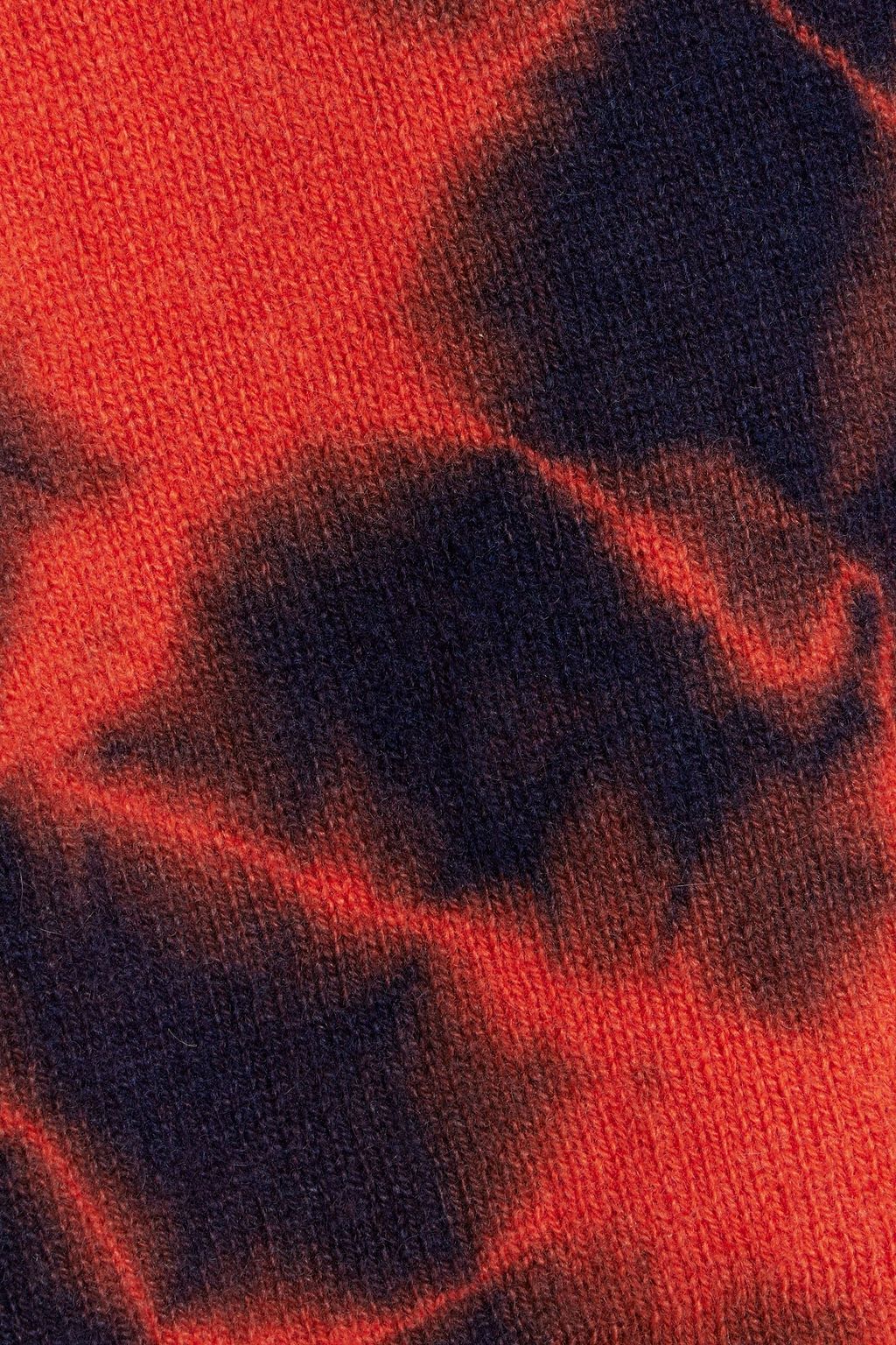 THE ELDER STATESMAN Tie-dyed cashmere turtleneck sweater