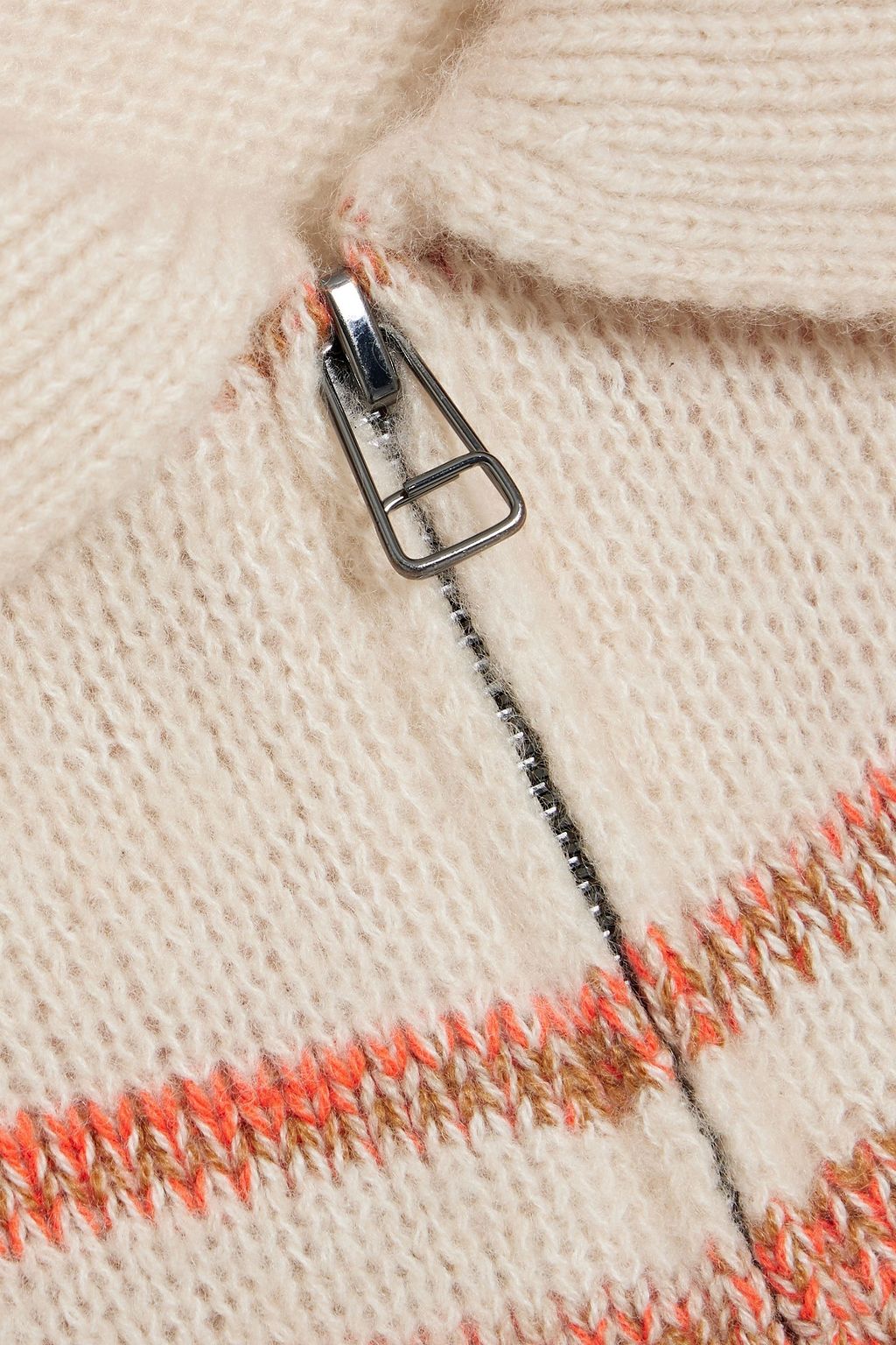 THE ELDER STATESMAN Phantom striped cashmere and cotton-blend cardigan