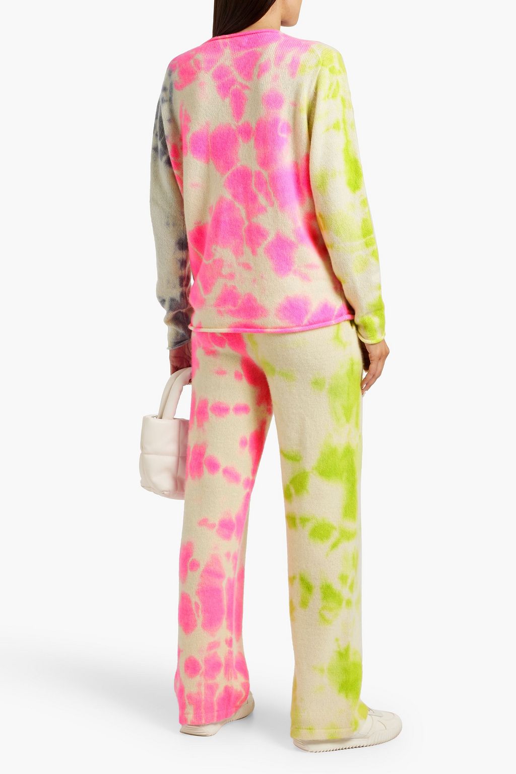 THE ELDER STATESMAN Biome tie-dyed cashmere track pants