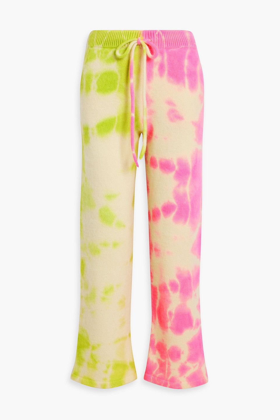 Biome tie-dyed cashmere track pants