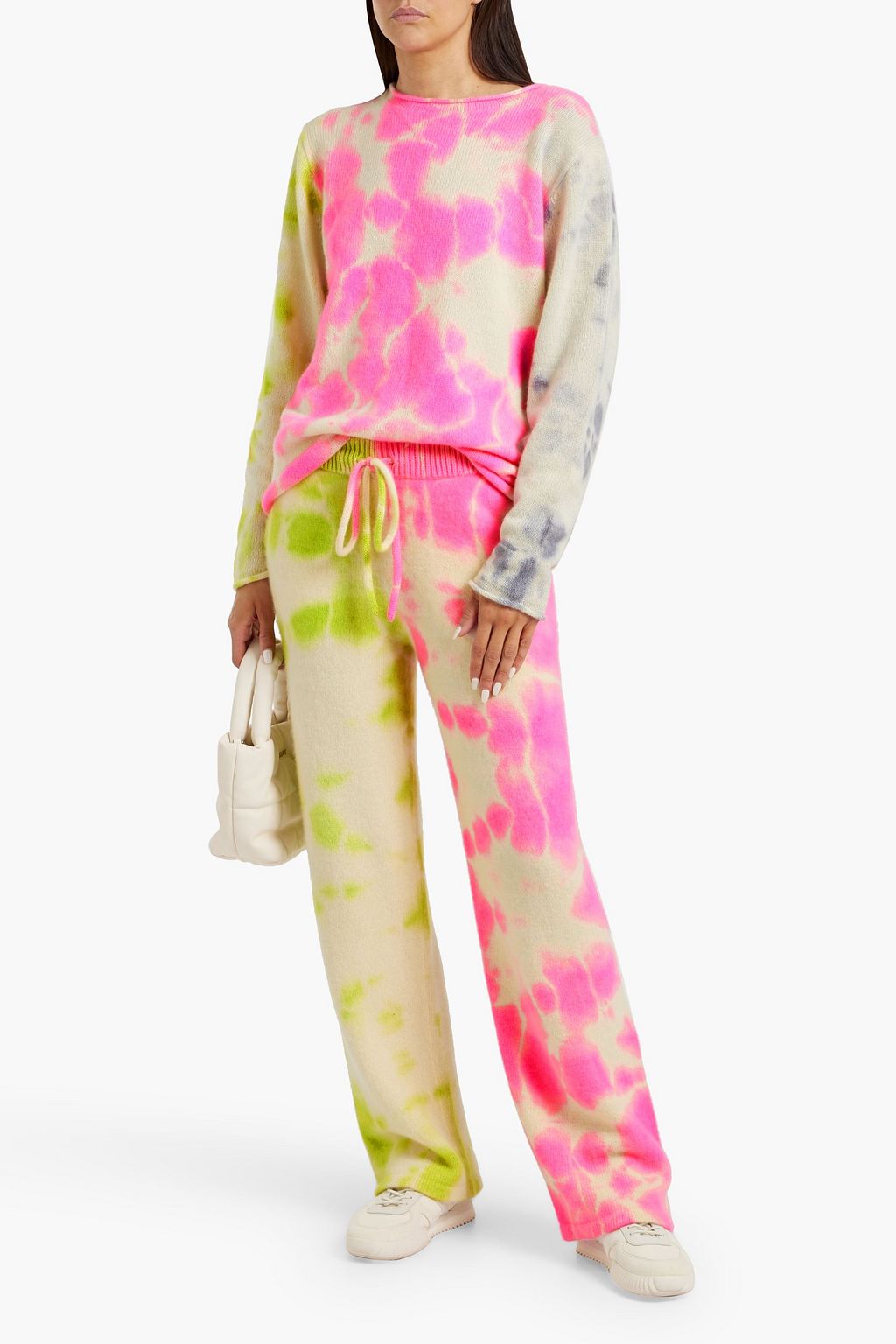 THE ELDER STATESMAN Biome tie-dyed cashmere track pants