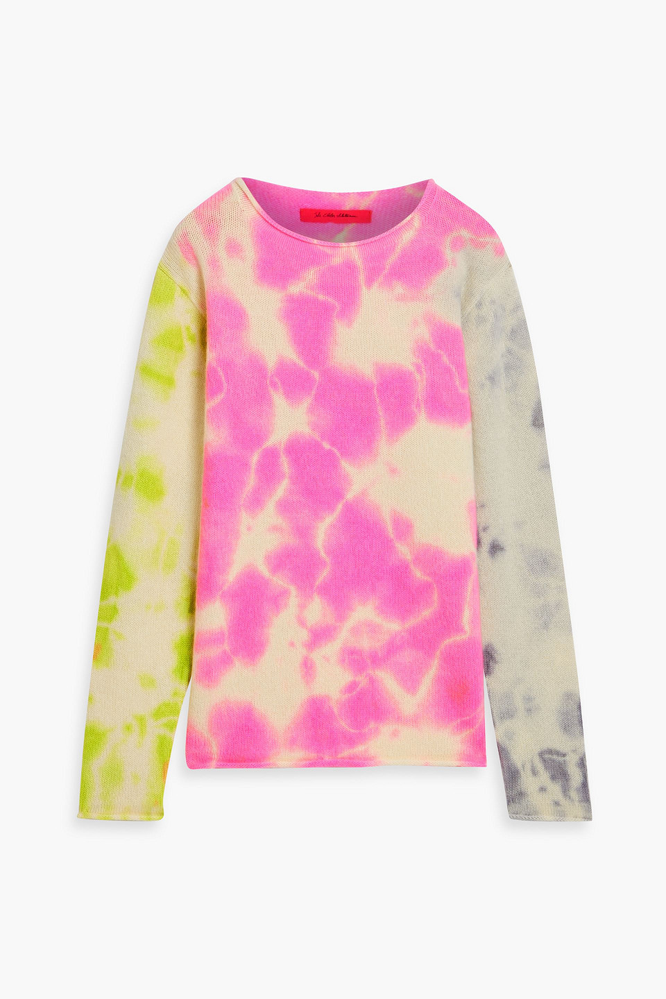 The Elder Statesman Biome Tie-dyed Cashmere Sweater In Pink