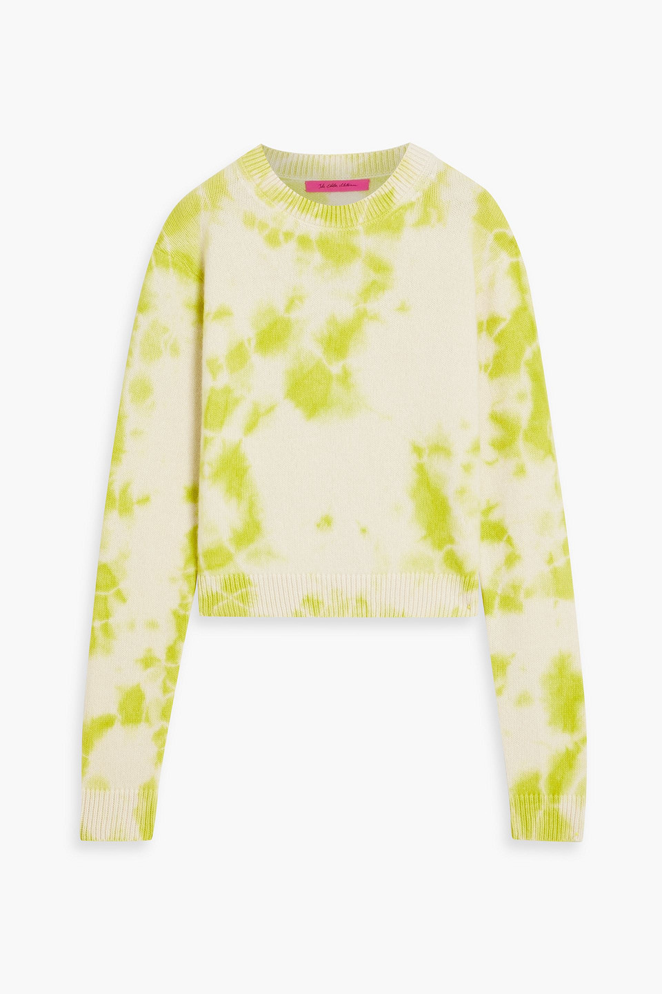 The Elder Statesman Tie-dyed Cashmere Sweater In Green