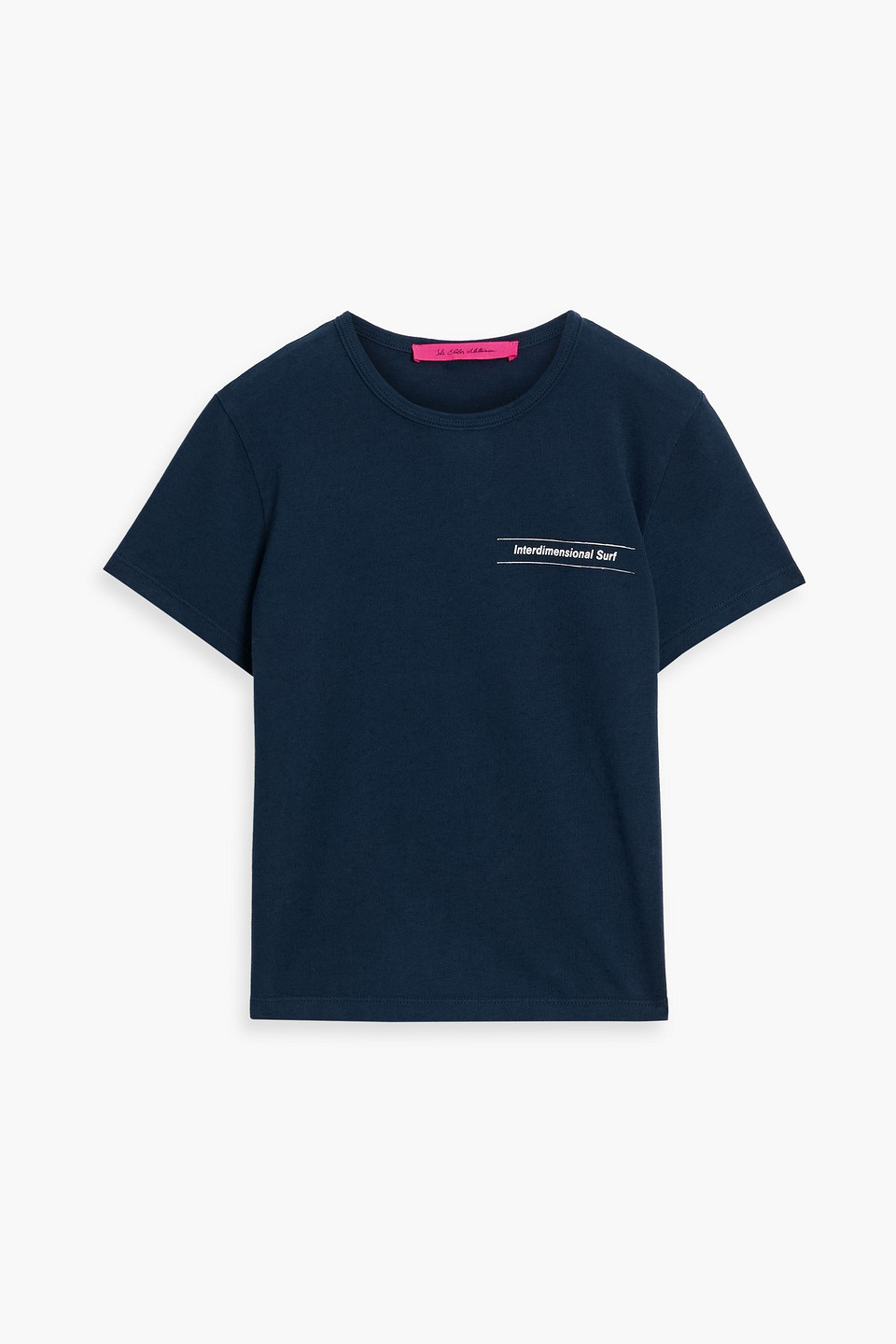 The Elder Statesman Surf-yin Printed Cotton And Cashmere-blend Jersey T-shirt In Blue