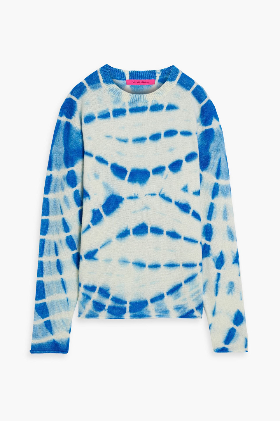 The Elder Statesman Trance Tie-dyed Cashmere Sweater In Blue