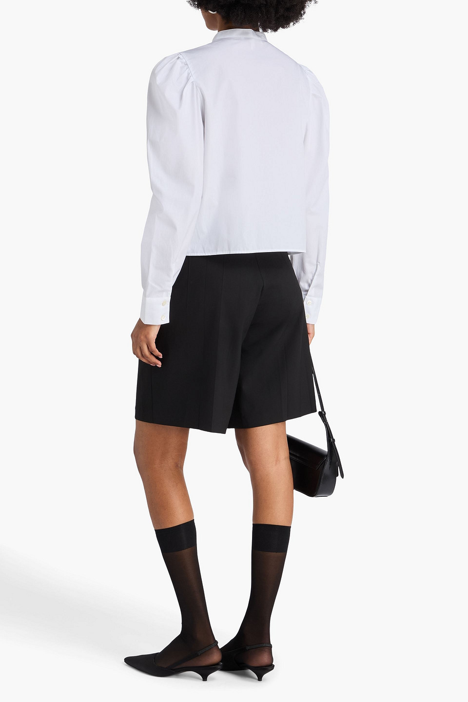 Frame The Tuesday Cotton Button-up Shirt In White