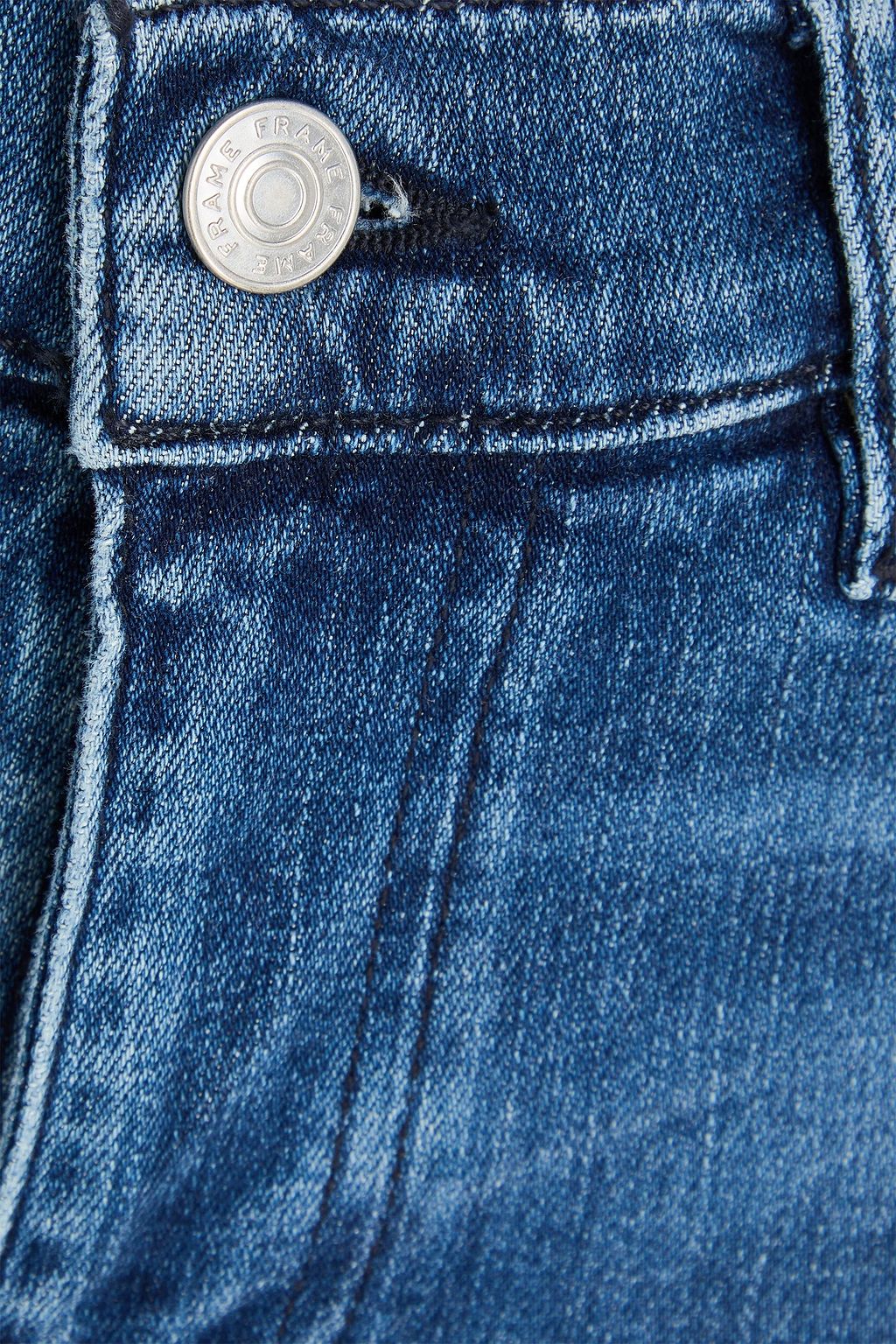 FRAME Le Slim Palazzo hoch sitzende Jeans mit weitem Bein