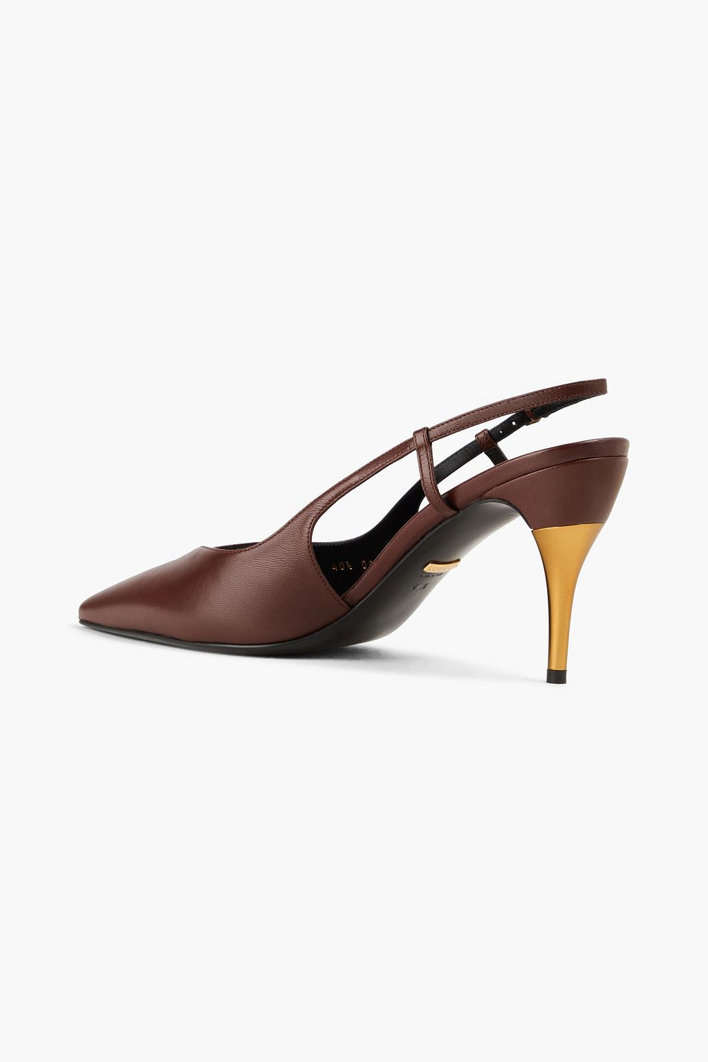 GUCCI レザー スリングバックパンプス