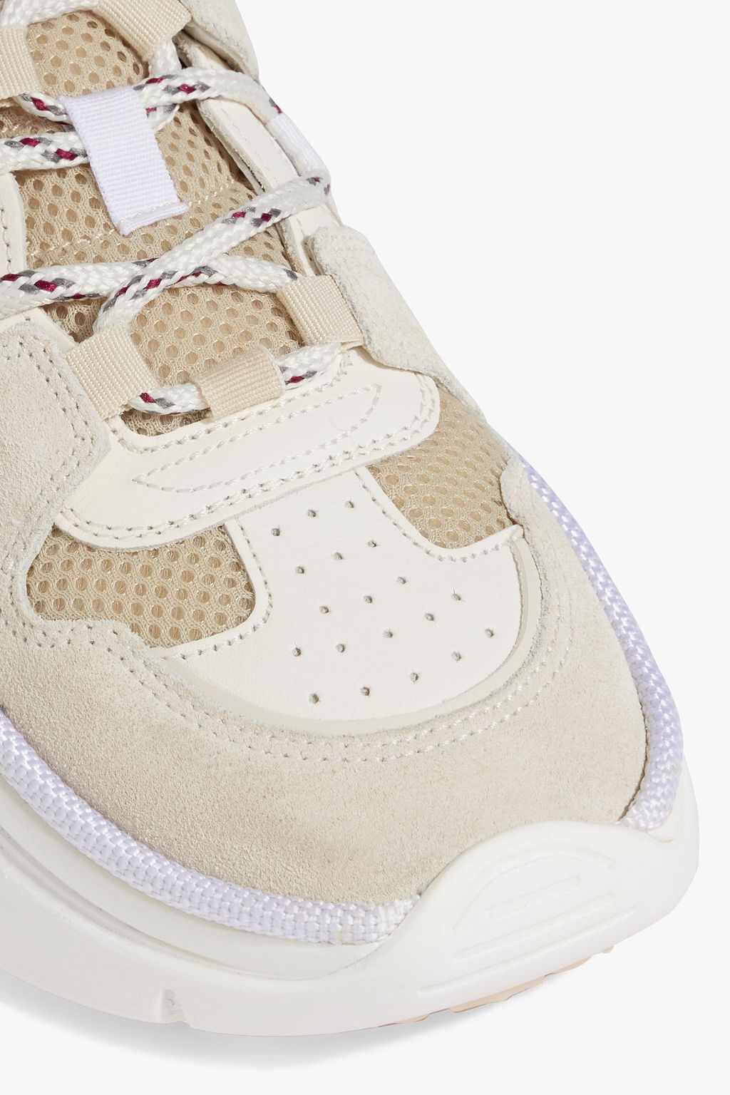 ISABEL MARANT Kindsay mesh, suede and leather sneakers