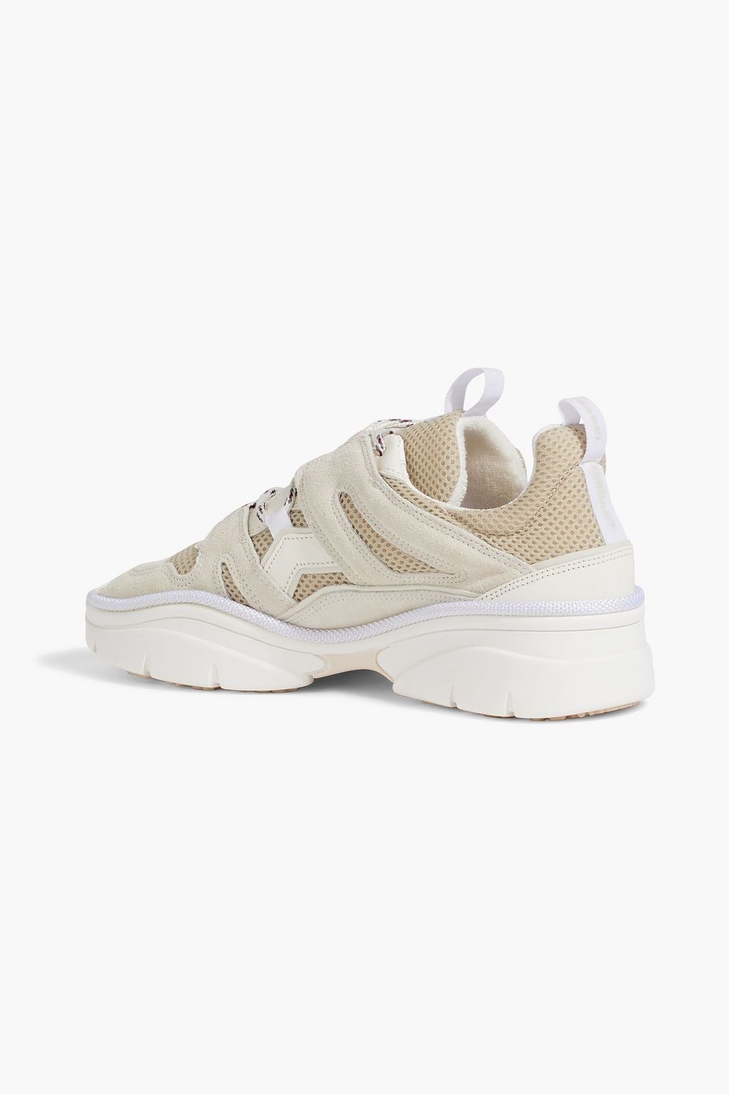 ISABEL MARANT Kindsay mesh, suede and leather sneakers