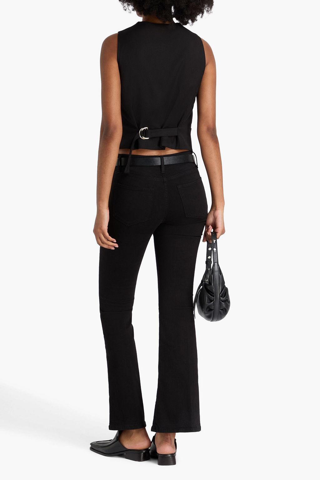 FRAME Le Pixie hoch sitzende Schlagjeans