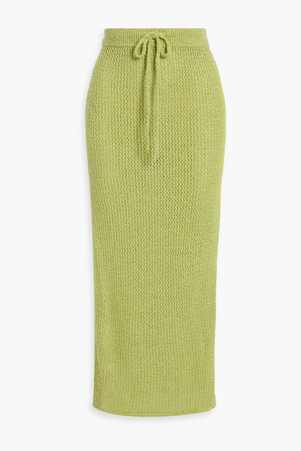 The Elder Statesman Green Selerino Net Midi Skirt In Green