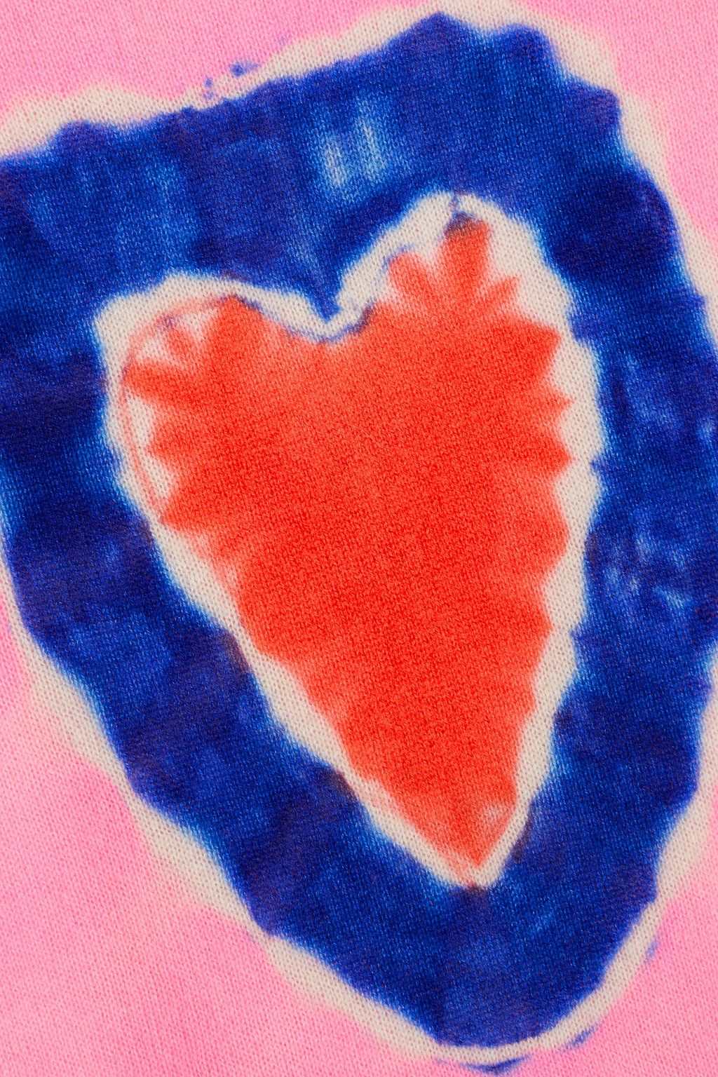 THE ELDER STATESMAN Heart Dye intarsia cashmere sweater