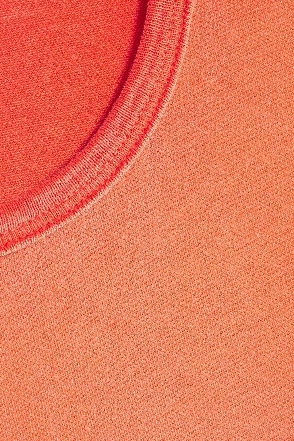 THE ELDER STATESMAN Sunbleach dégradé cotton and cashmere-blend jersey T-shirt