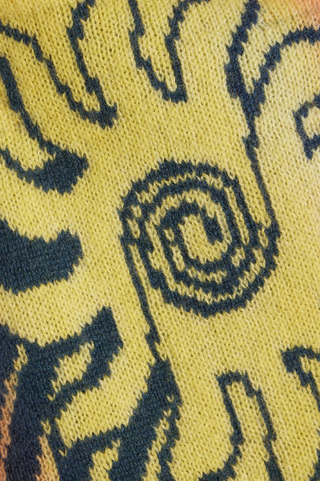 THE ELDER STATESMAN Wave Aura tie-dyed intarsia cashmere sweater