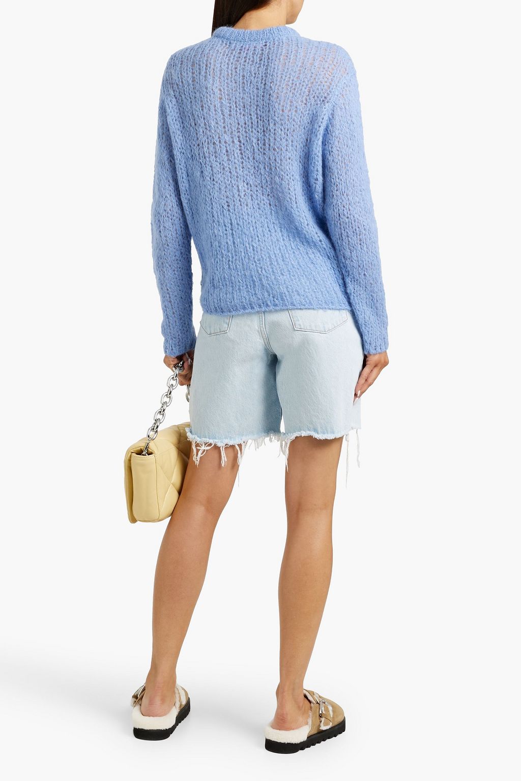 THE ELDER STATESMAN Thistle alpaca-blend sweater
