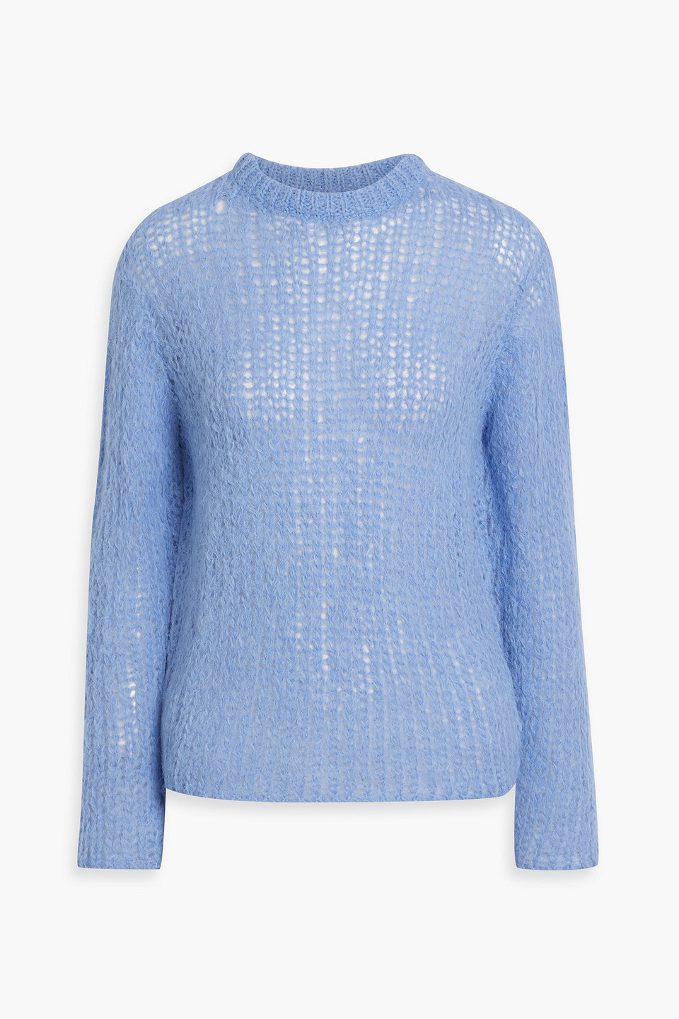 The Elder Statesman Thistle Alpaca-blend Sweater In Blue