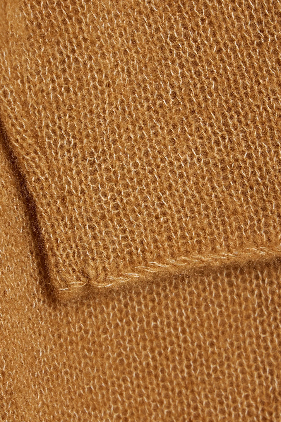 The Elder Statesman Nimbus Cashmere And Cotton-blend Sweater In Brown
