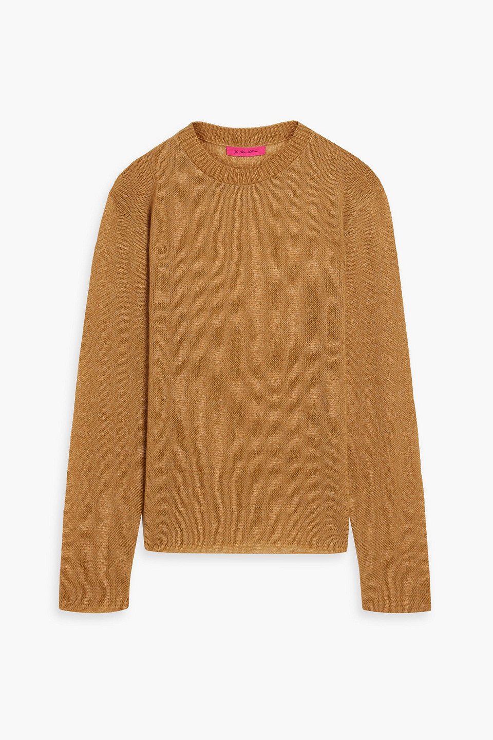 The Elder Statesman Nimbus Cashmere And Cotton-blend Sweater In Brown