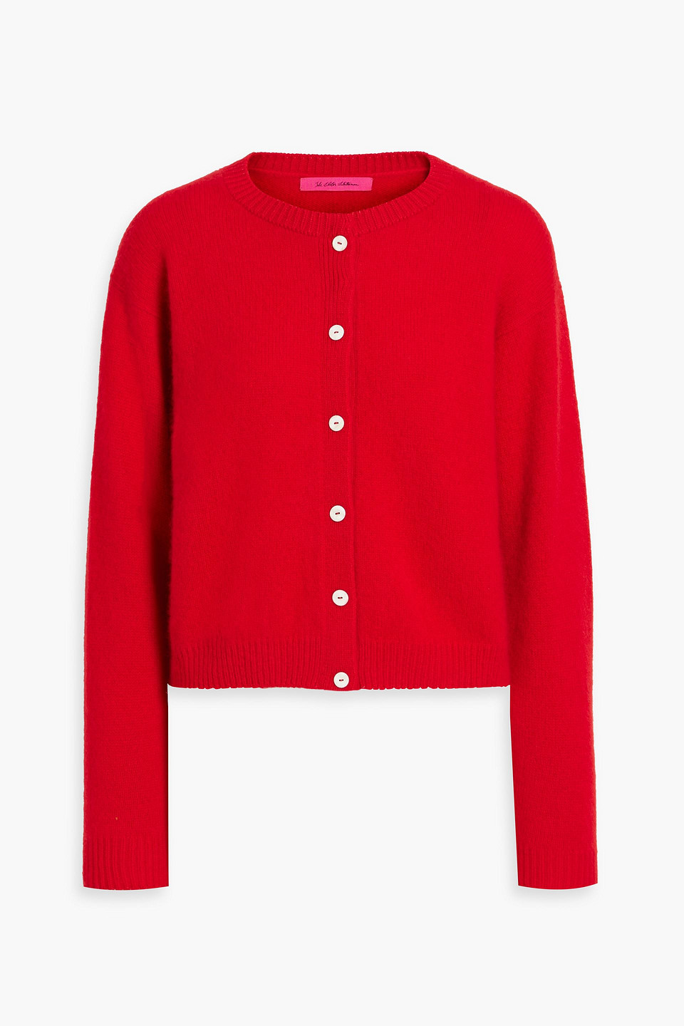 The Elder Statesman Cashmere Cardigan In Red