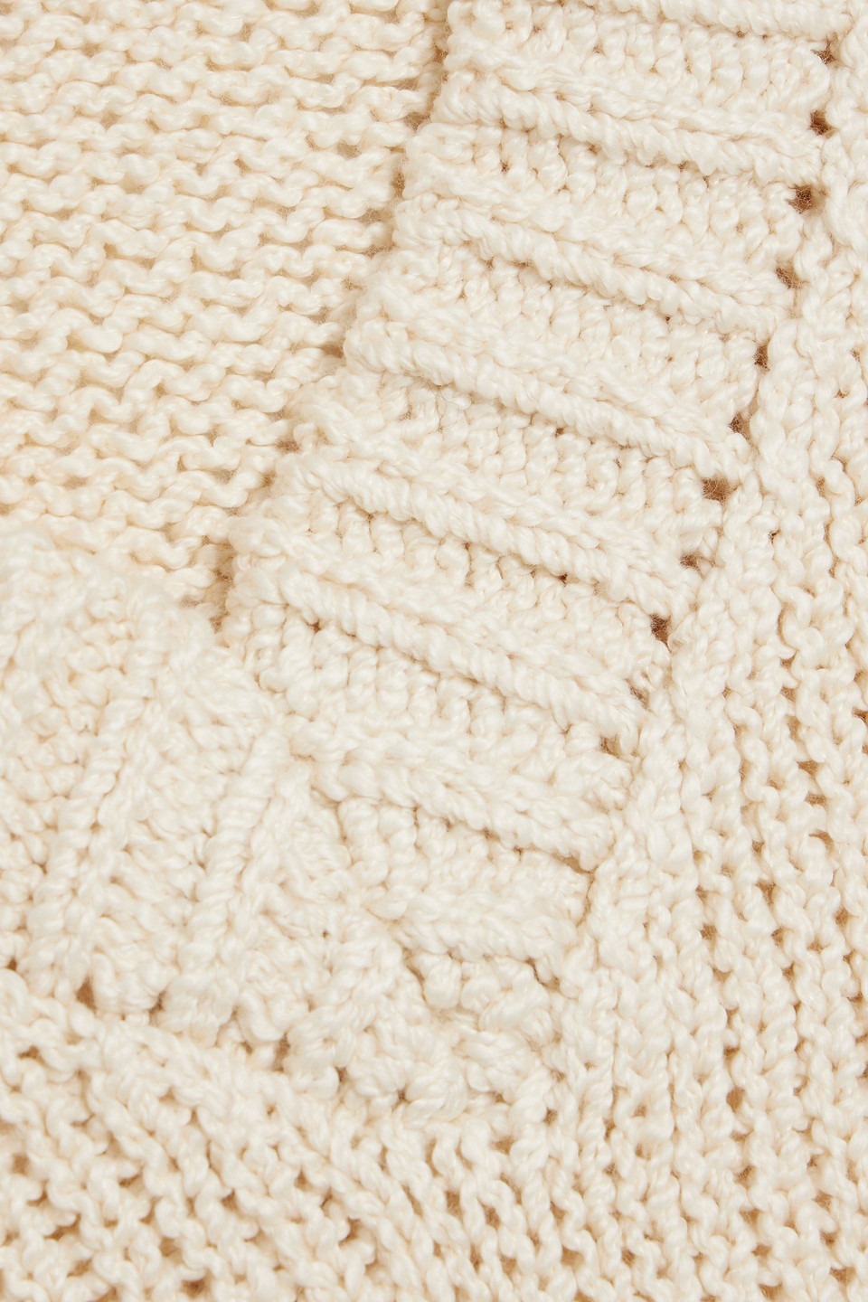 The Elder Statesman Nora Cotton Sweater In Neutral