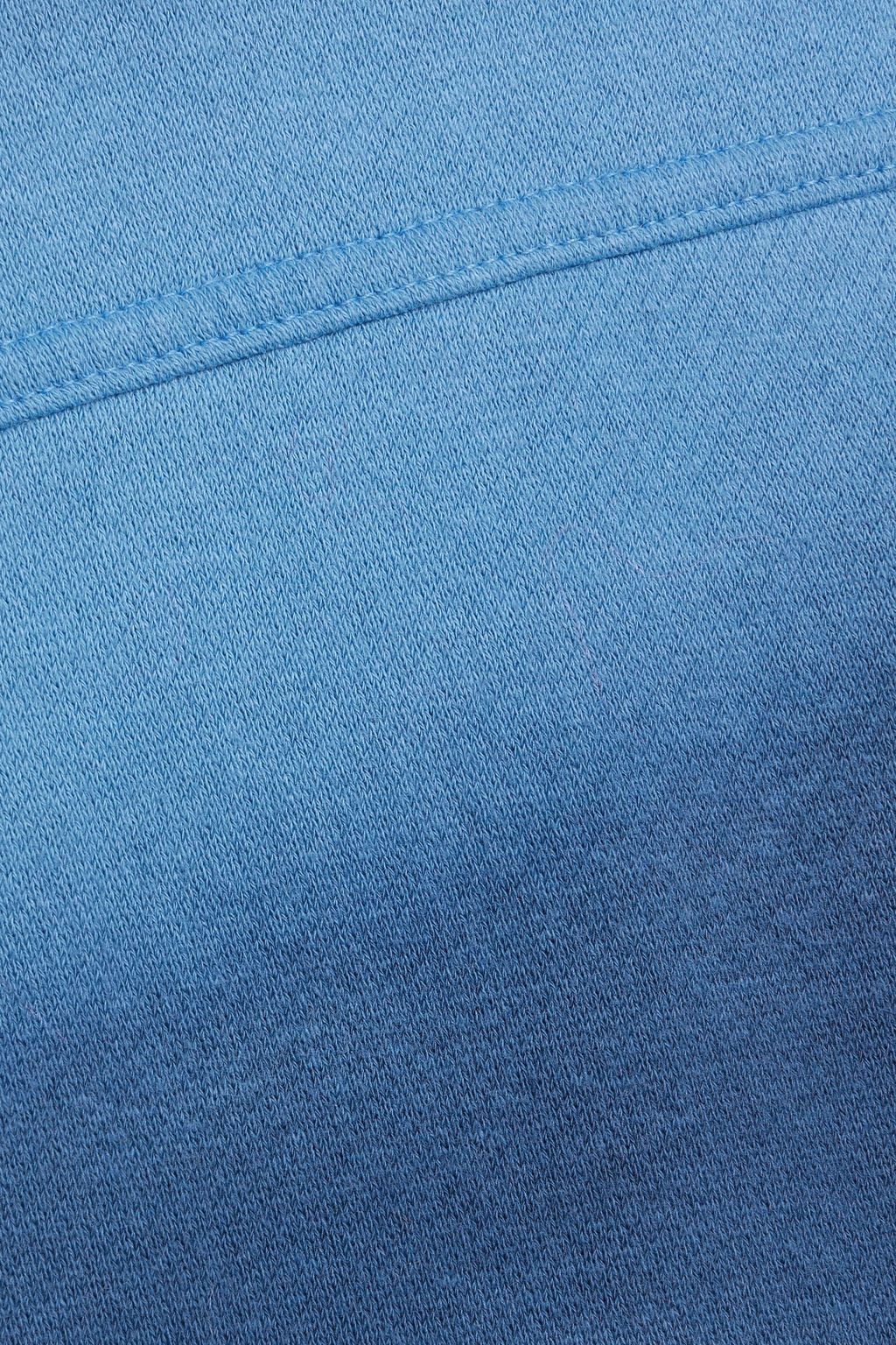 THE ELDER STATESMAN Daily Spray tie-dyed cotton and cashmere-blend fleece sweatshirt