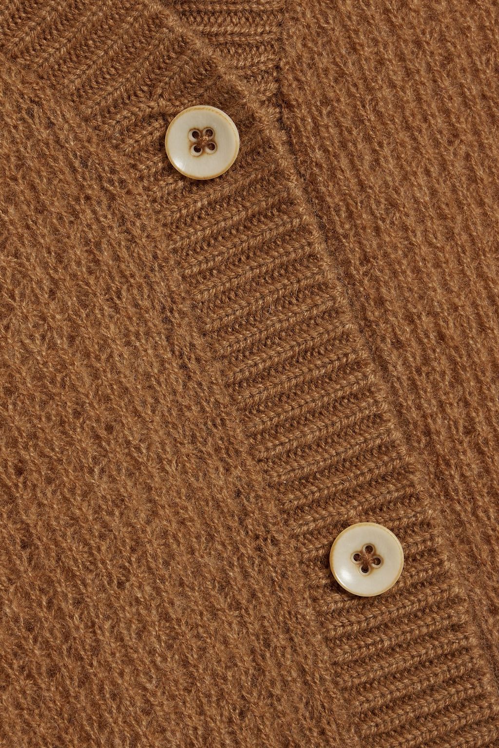 THE ELDER STATESMAN Ribbed cashmere cardigan