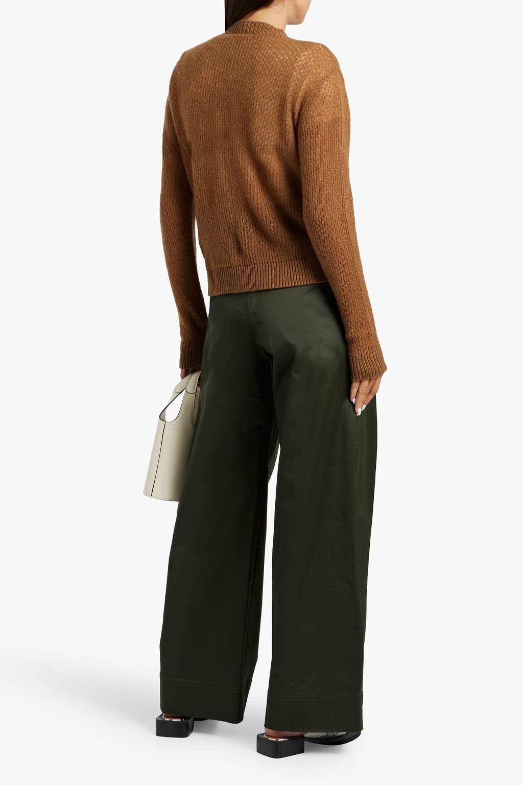THE ELDER STATESMAN Ribbed cashmere cardigan