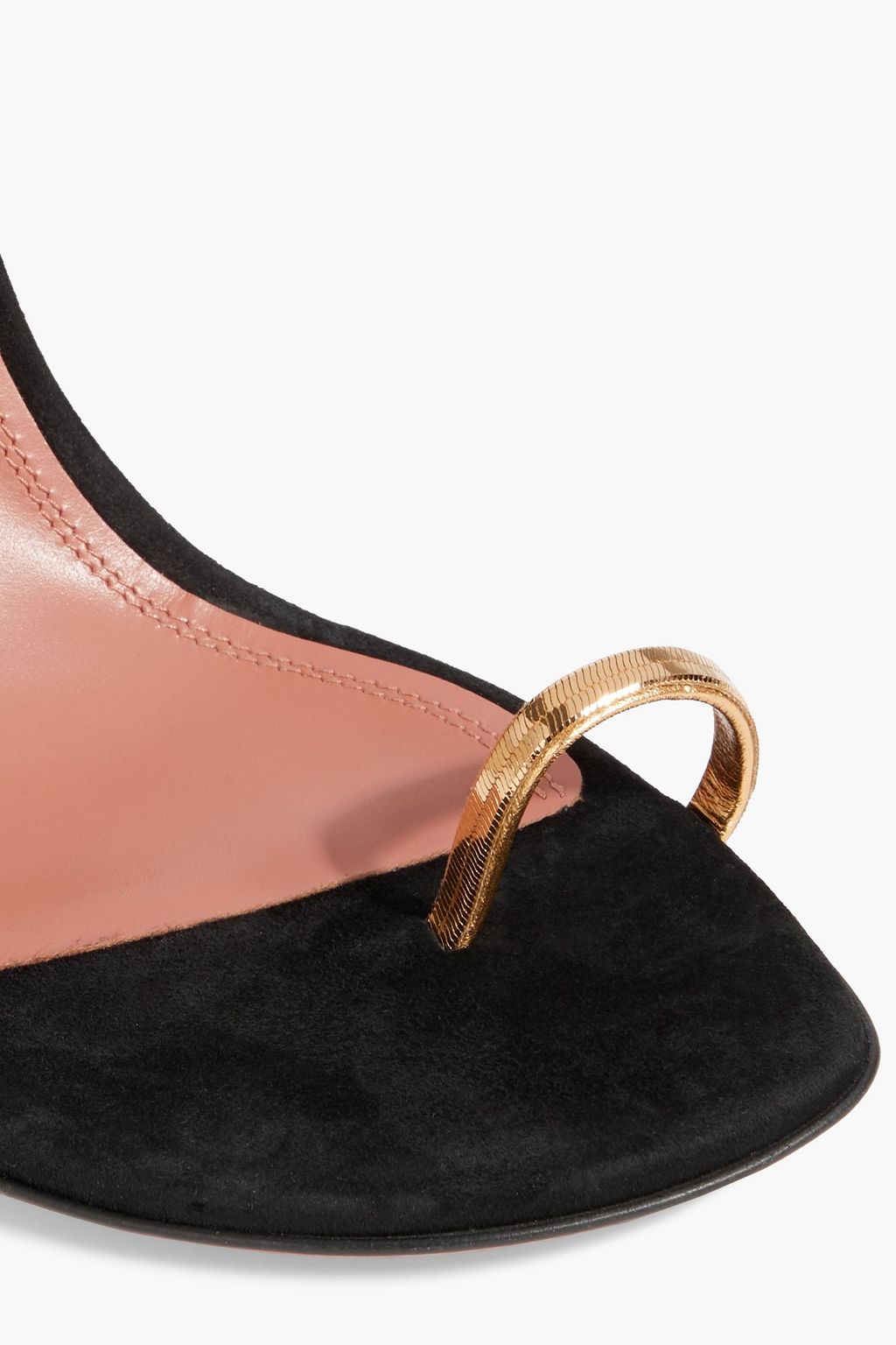 AMINA MUADDI Henson chain-embellished suede sandals