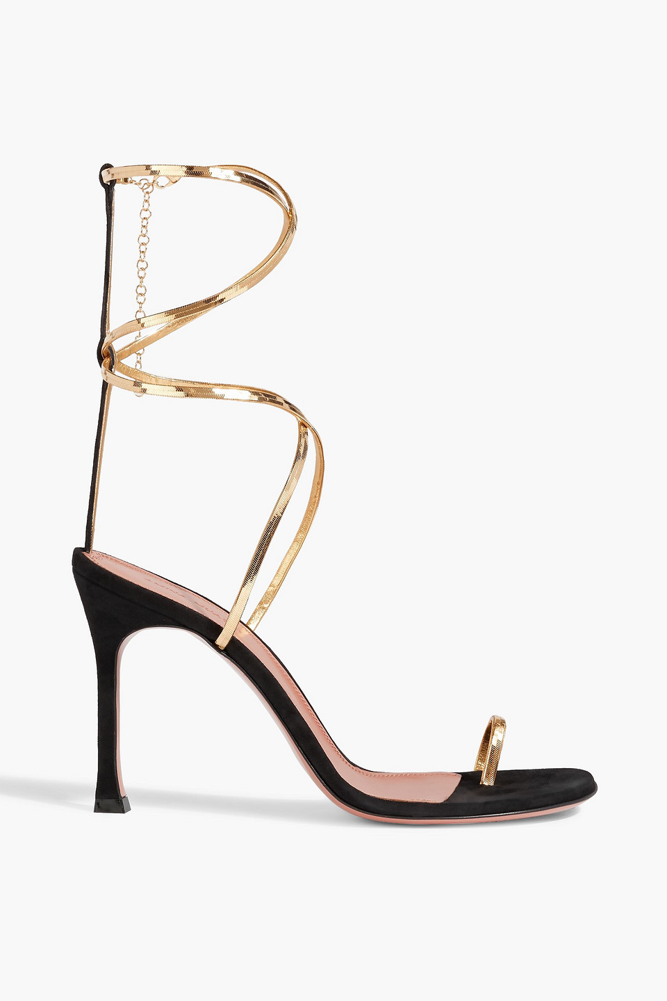 Henson chain-embellished suede sandals