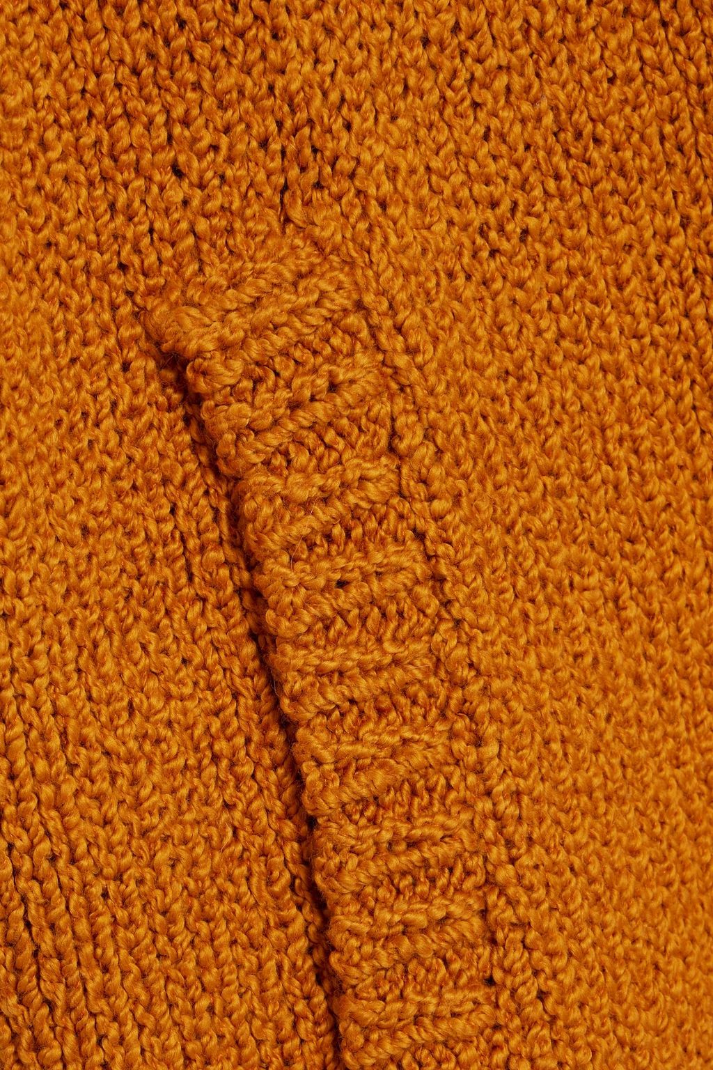 THE ELDER STATESMAN Nora Hoodie aus Baumwolle in Bouclé-Strick