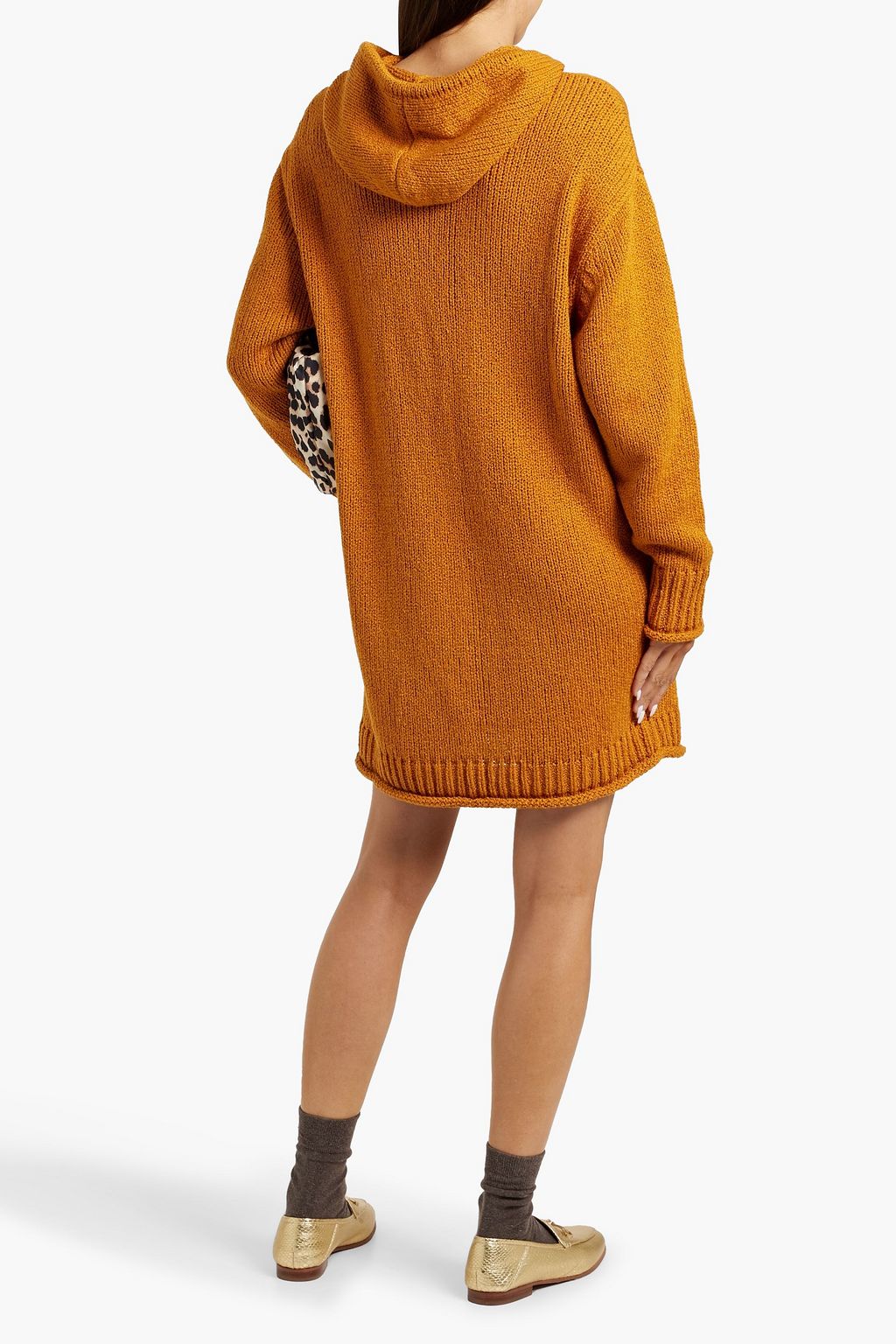THE ELDER STATESMAN Nora Hoodie aus Baumwolle in Bouclé-Strick