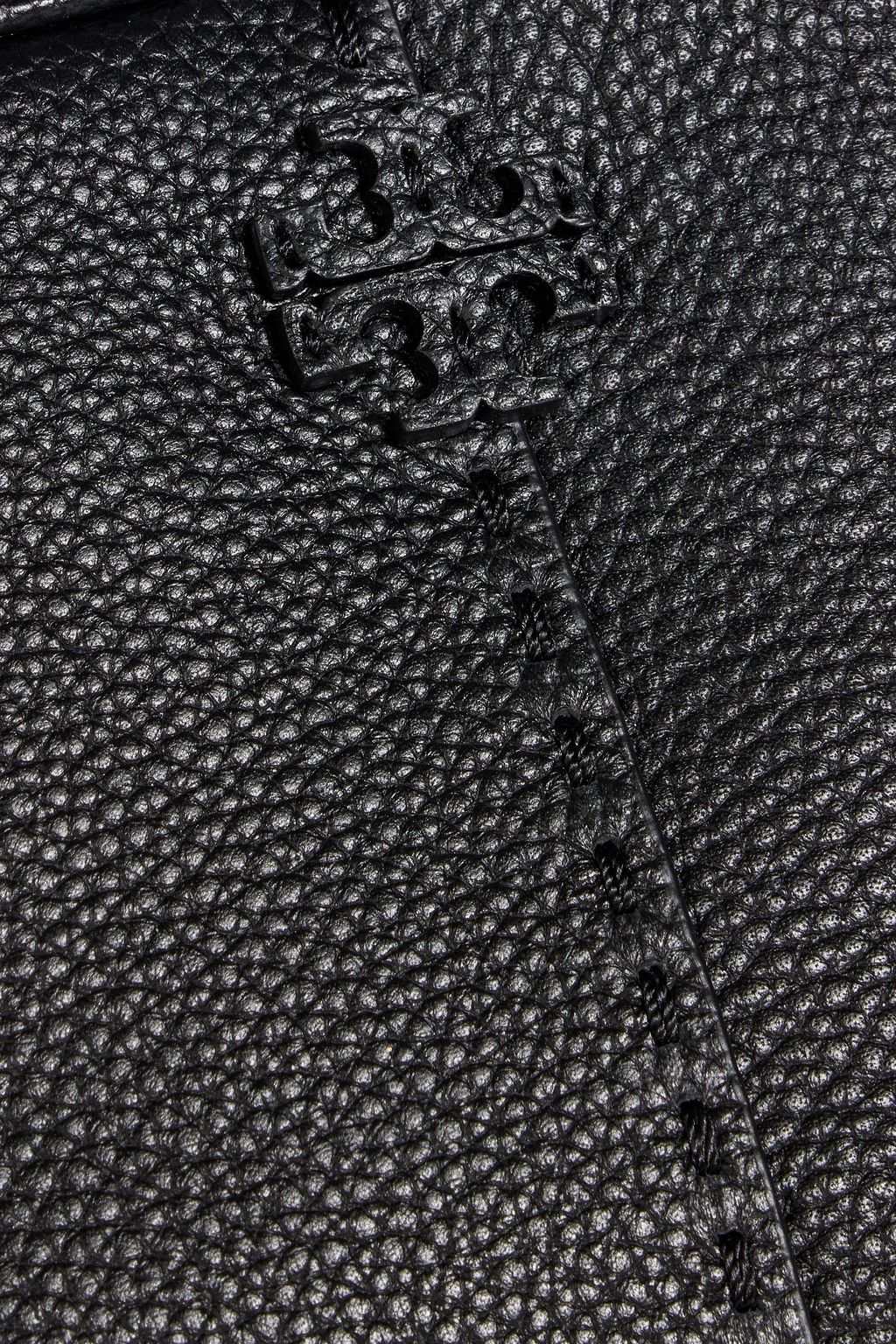 TORY BURCH McGraw pebbled-leather cross-body bag