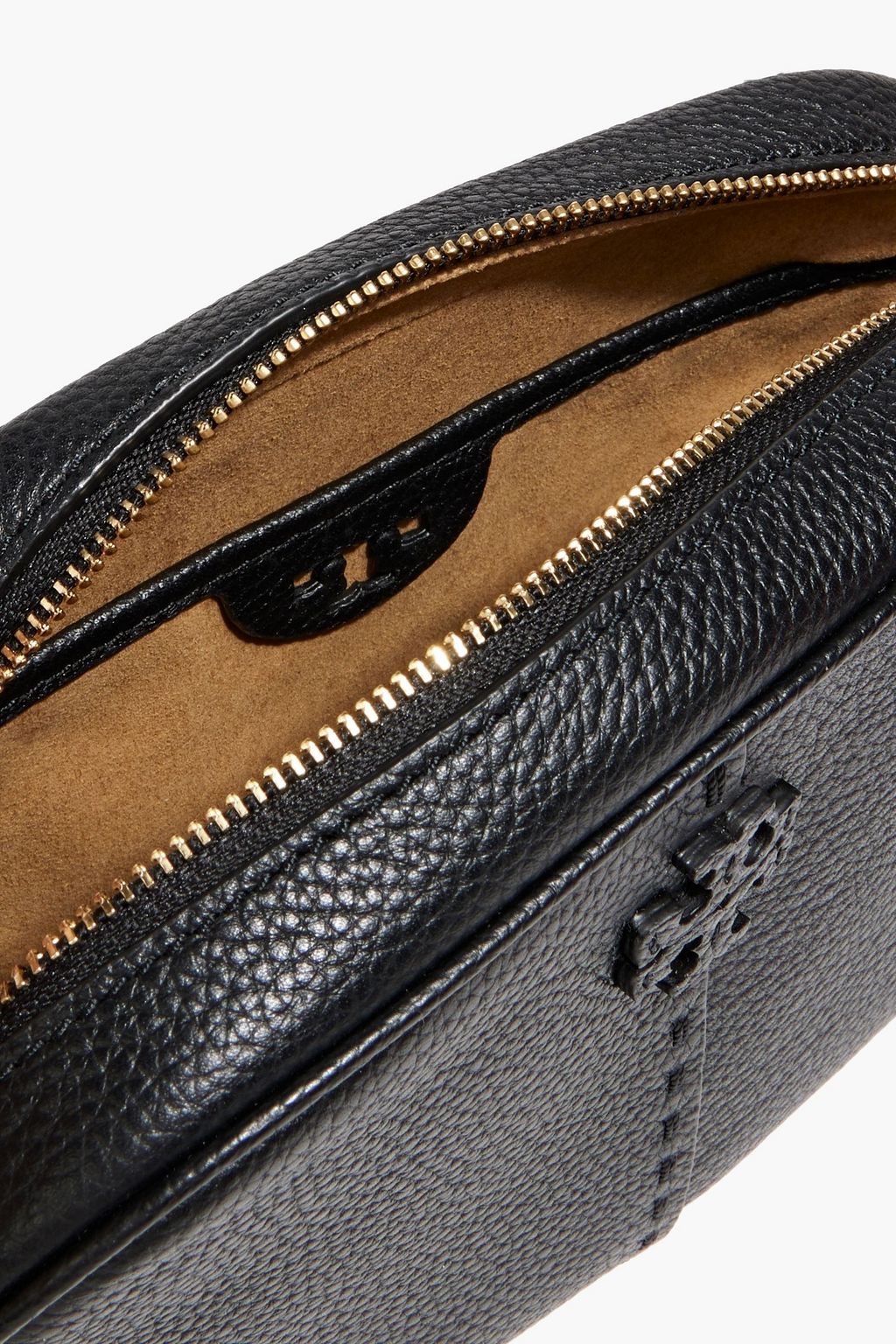 TORY BURCH McGraw pebbled-leather cross-body bag